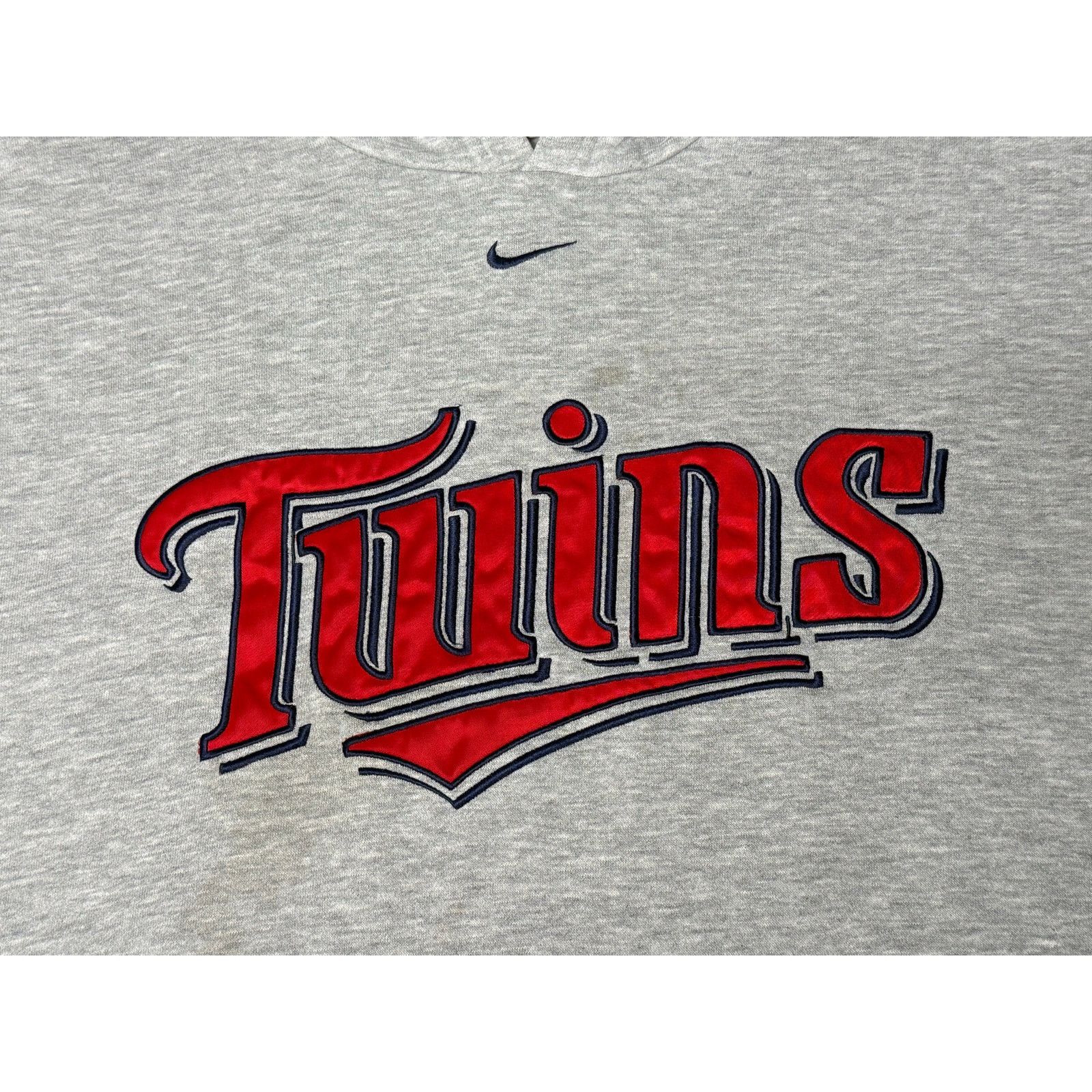 MLB × Nike × Vintage Vintage Y2K Minnesota Twins Nike Center Check Hoodie Medium Size US M / EU 48-50 / 2 - 4 Thumbnail