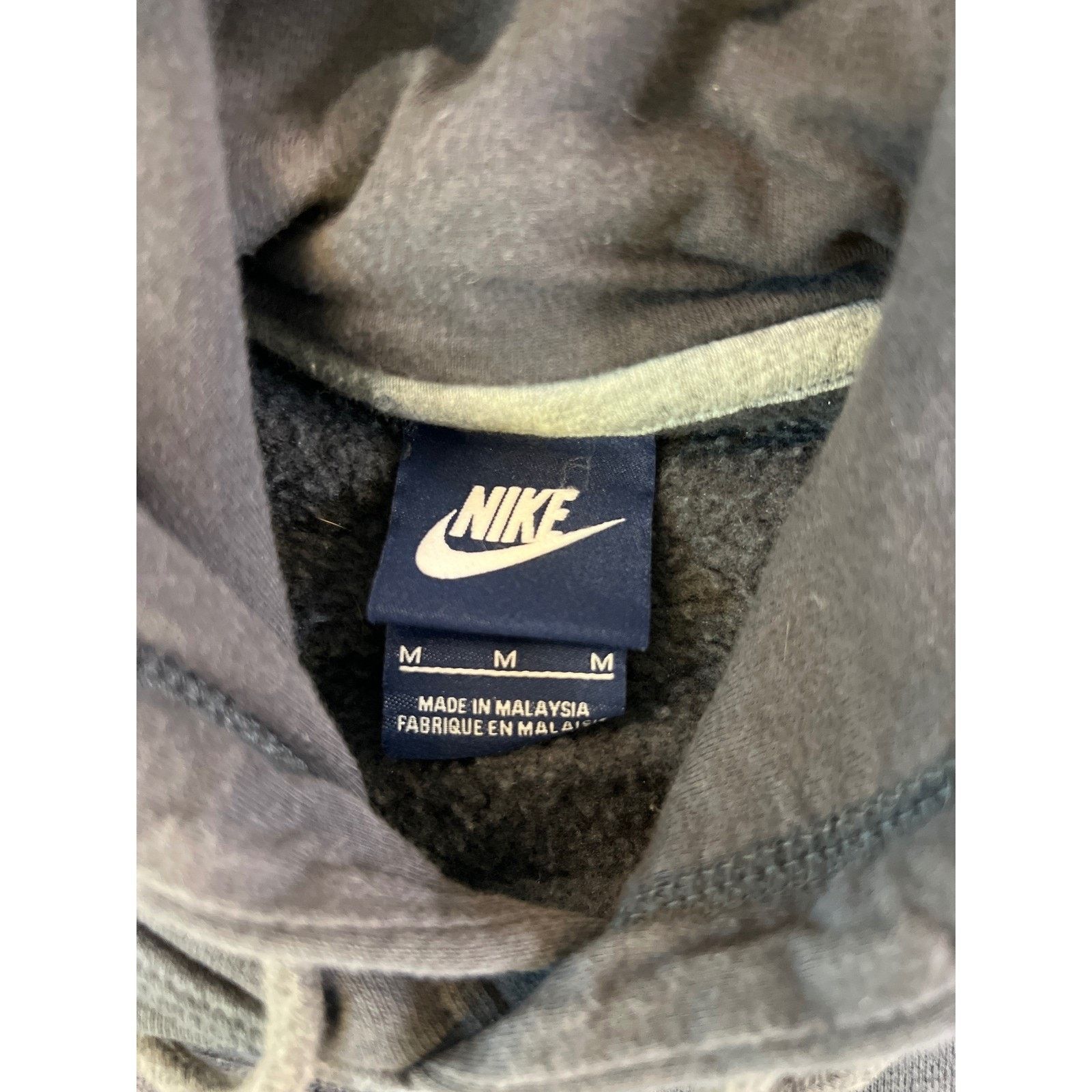 Nike Nike Mens Hoodie Charcoal Gray Neon Swoosh Sweatshirt MD Size US M / EU 48-50 / 2 - 4 Thumbnail