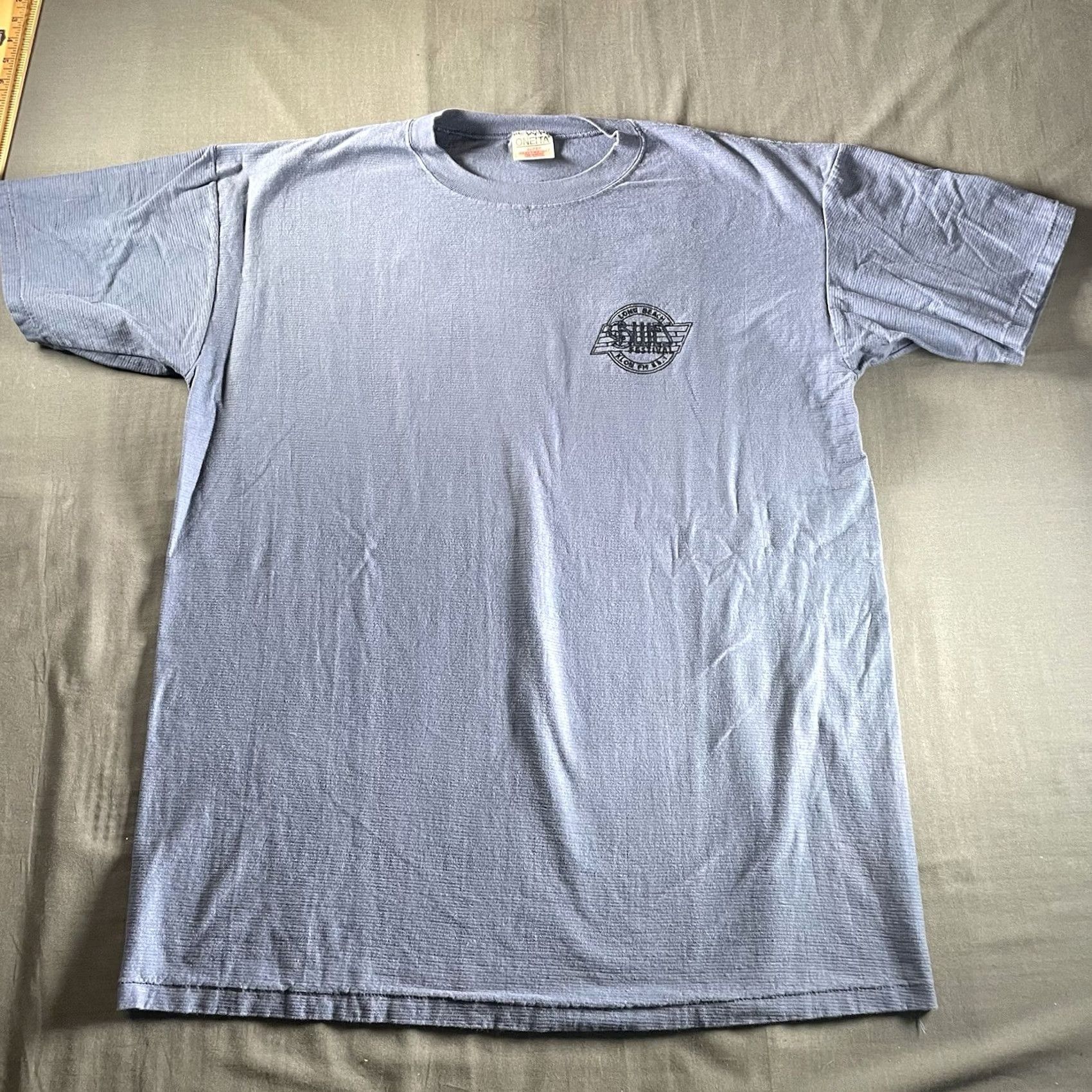 Vintage VINTAGE FM 88.1 KLON Long Beach 90s Blues Festival shirt XL XL Blue Oneita Cotton Blend Mens womens Size US XL / EU 56 / 4 - 4 Thumbnail