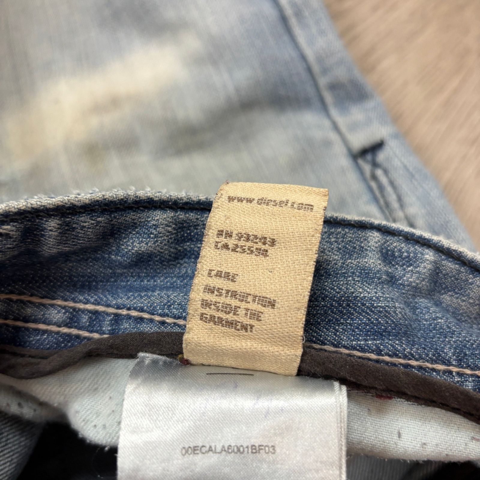 Diesel Diesel Safado Straight Leg Distressed Jeans Men's 36x27 Y2K Size US 36 / EU 52 - 8 Thumbnail