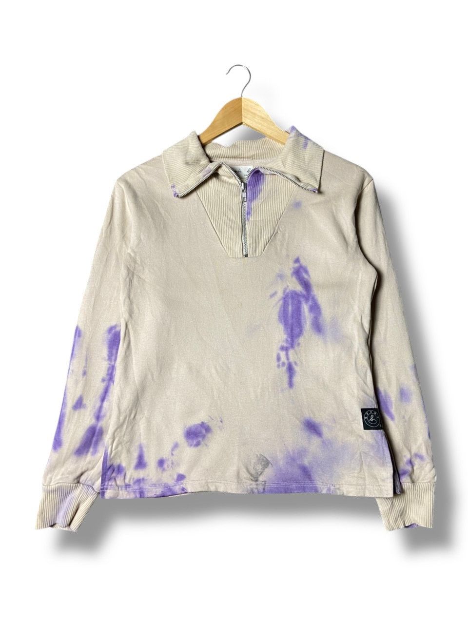 Agnes B. Paris Tie Dye Half Zipper Sweater (171)