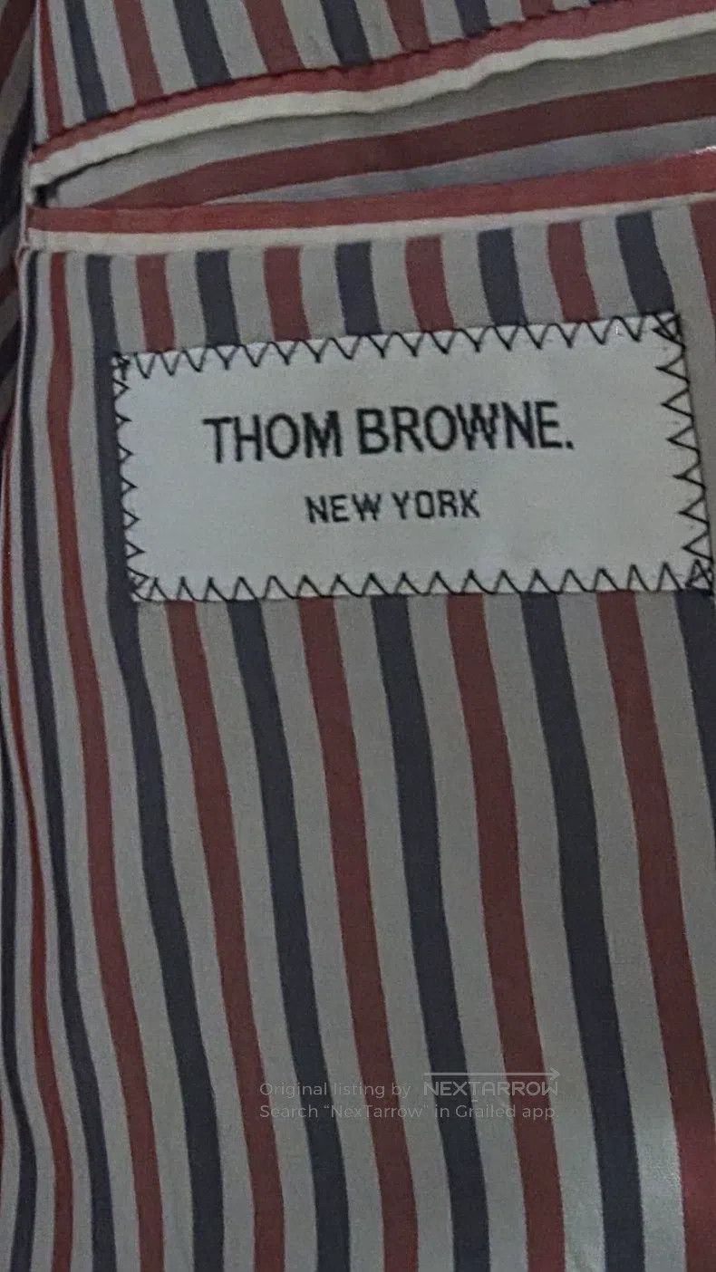 Thom Browne Thom Browne Classic Four Stripe Suit Jacket - Navy Size US XXL / EU 58 / 5 - 3 Thumbnail