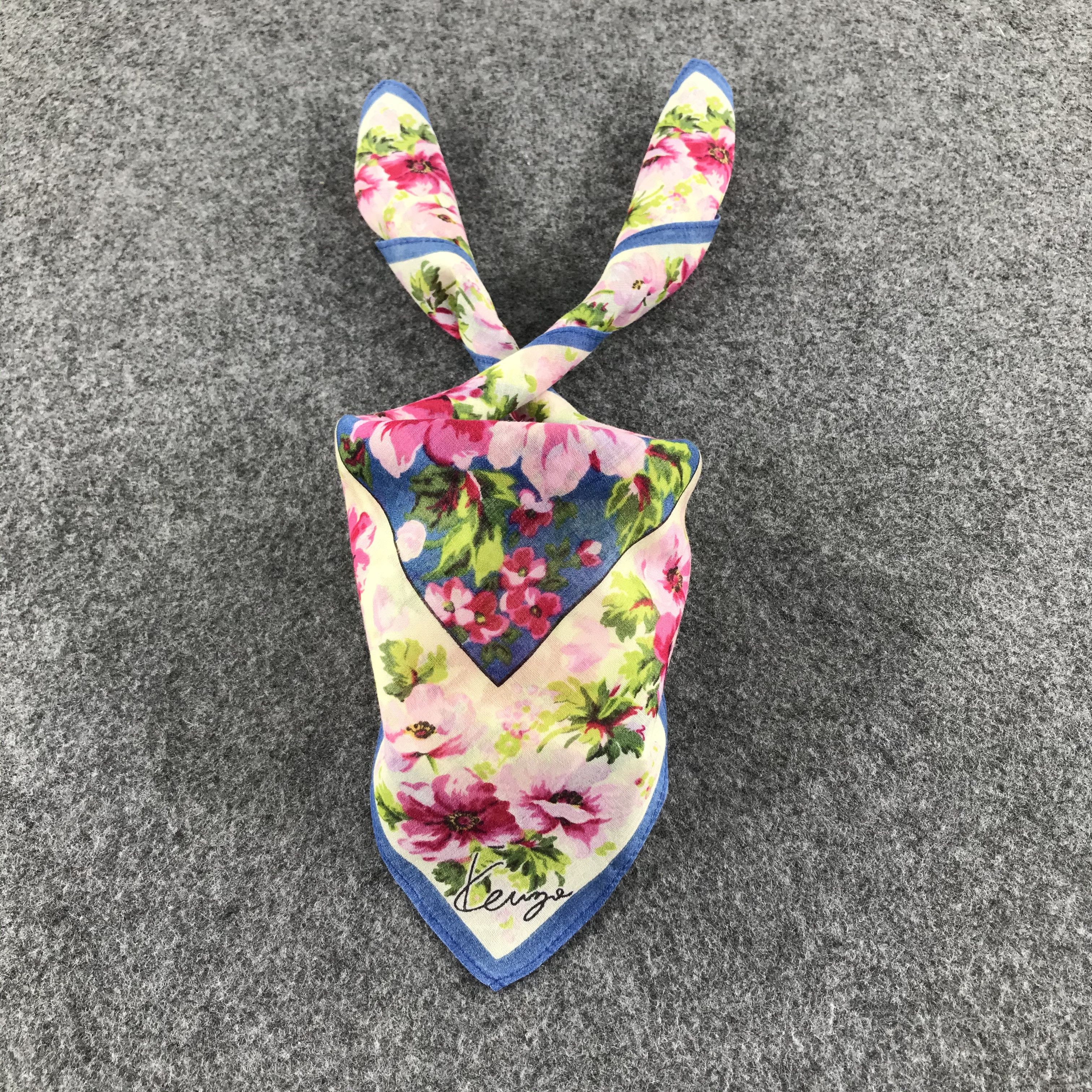 Kenzo Kenzo Floral Handkerchief Neckerchief Bandana H433 Size ONE SIZE - 1 Thumbnail