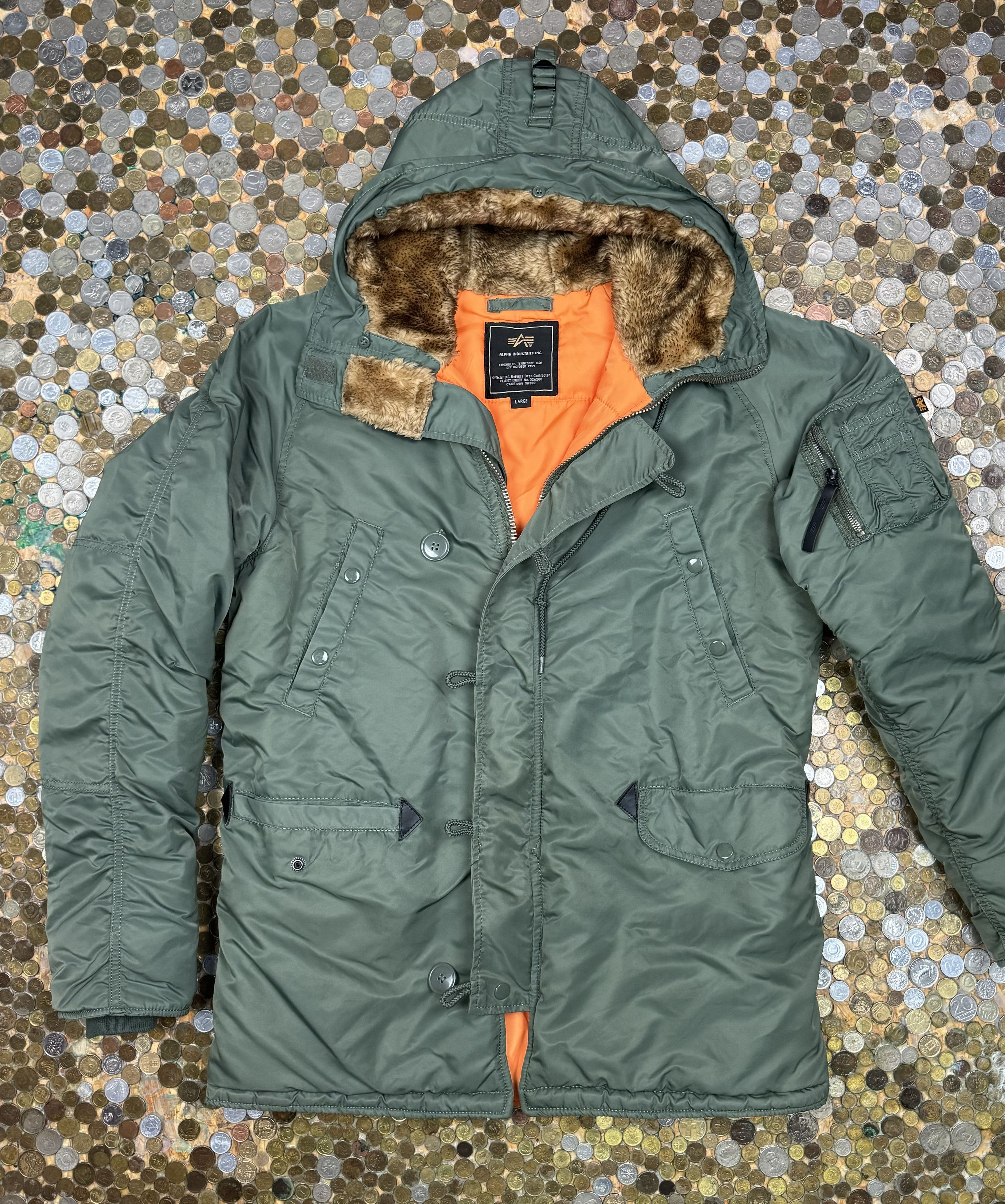 Alpha Industries heavy coat Alpha Industries vintage jacket 