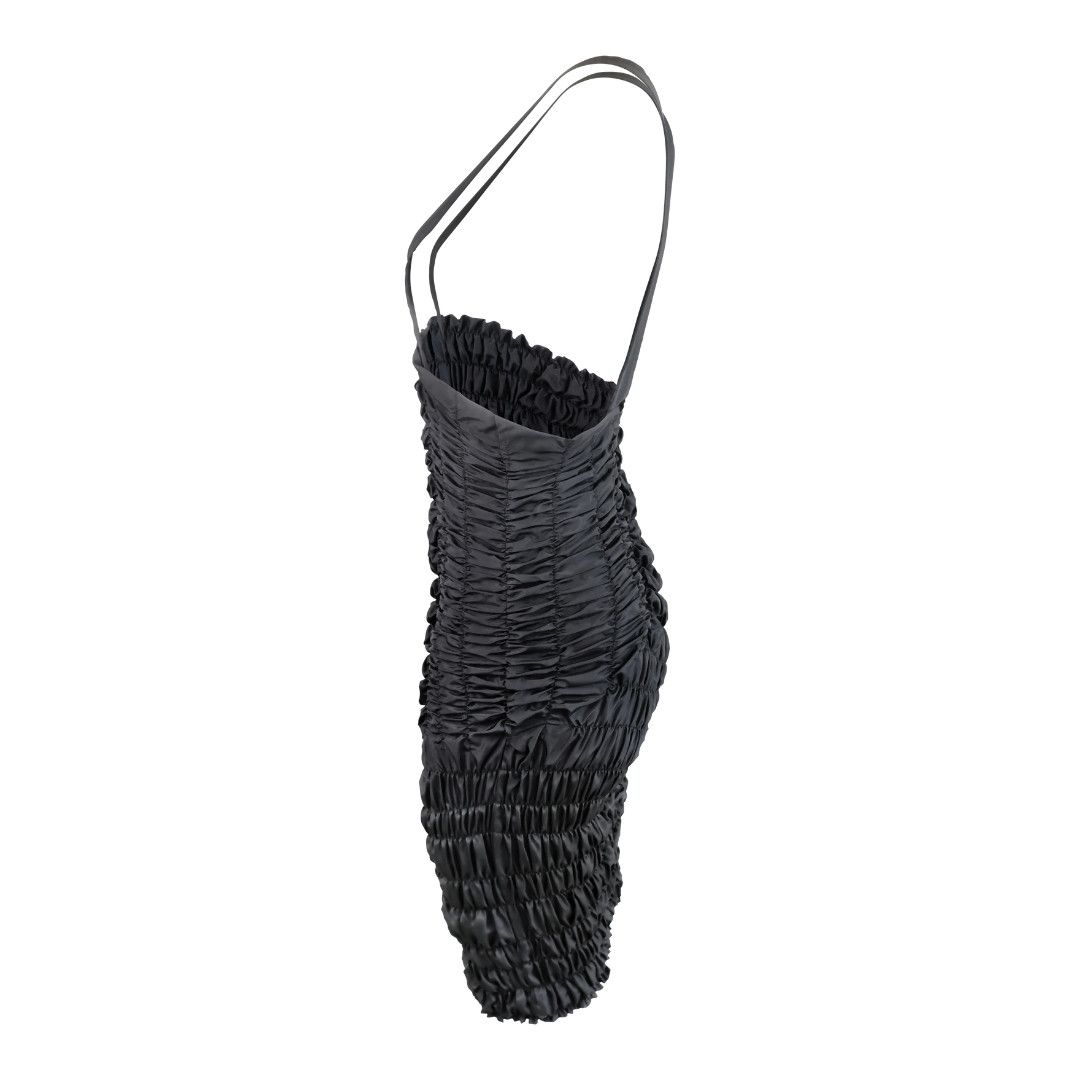 Comme des Garcons Vintage 1989 Comme Des Garçons Black Ruched Suspender Dress Size M / US 6-8 / IT 42-44 - 2 Thumbnail