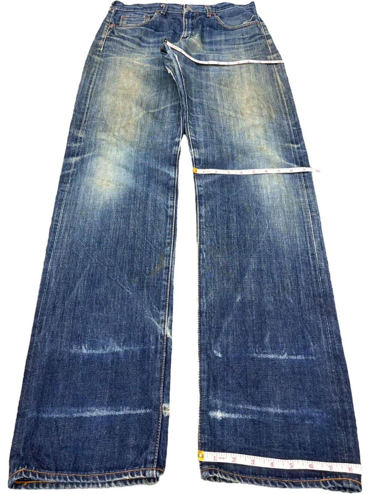 Levi's Levis 80s Levis 502 XX Big E Selvedge Distressed Baggy Jeans Size US 33 - 15 Thumbnail