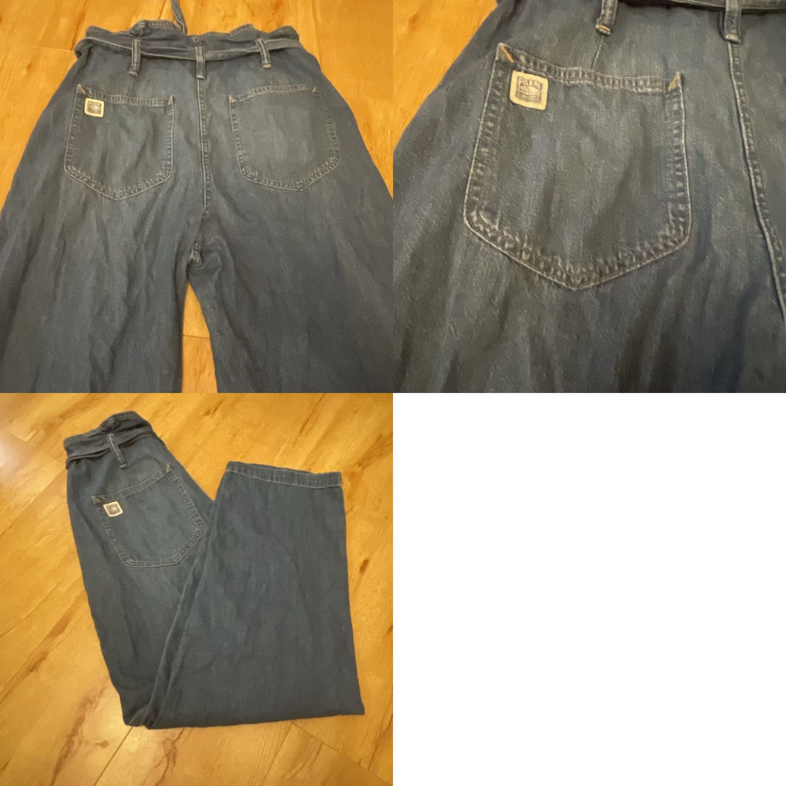 Polo Ralph Lauren Polo Ralph Lauren Jeans Womens 29 Pleated High Rise Paperbag Denim Baggy Blue 29R Womens Jeans Size 29" - 9 Thumbnail