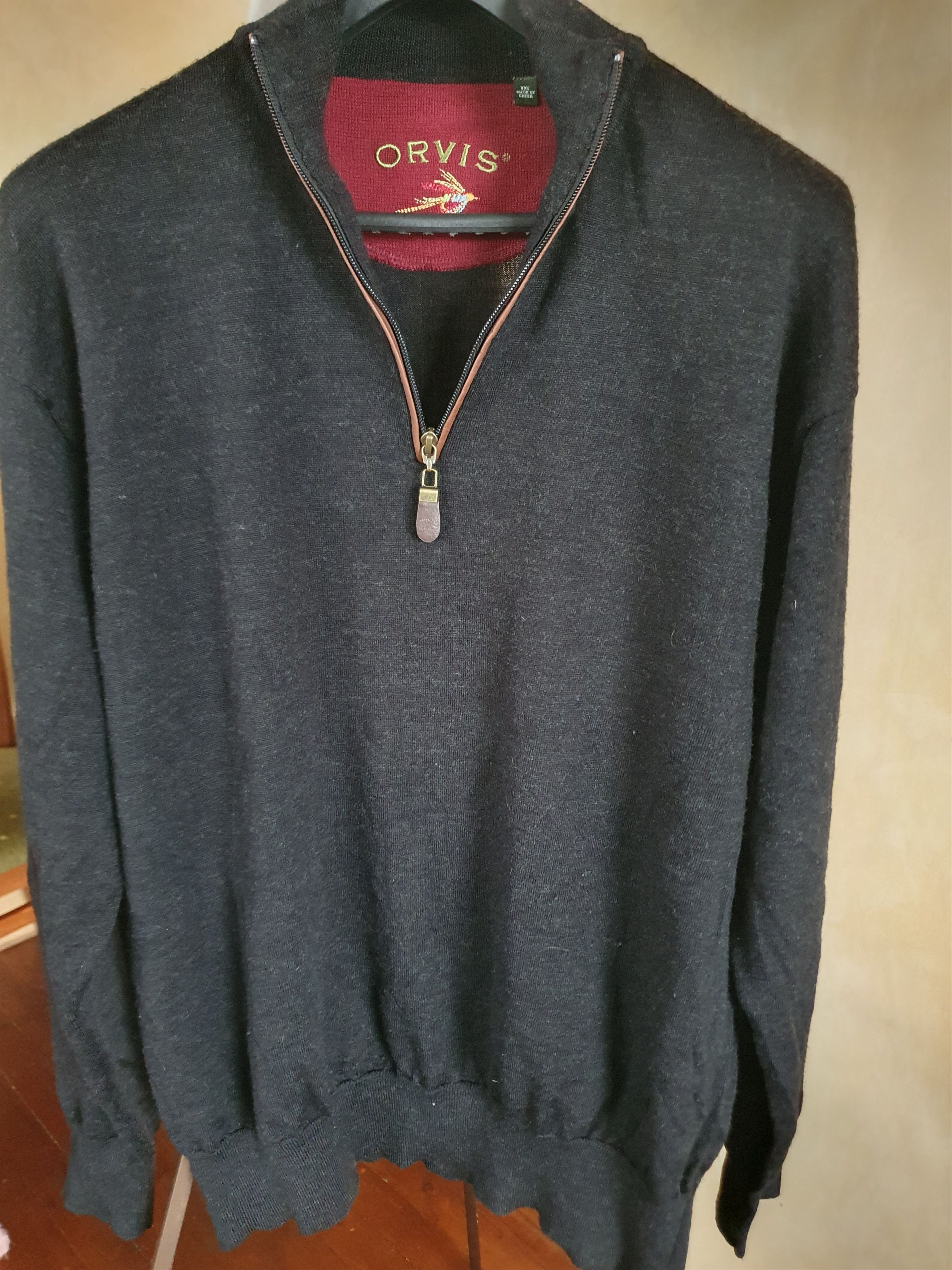 Orvis Orvis 1/4 Zip 100% Merino Wool Sweater Fly Fishing Gorpcor Size US XXL / EU 58 / 5 - 7 Thumbnail