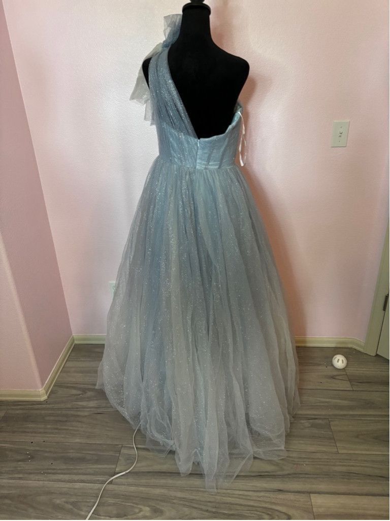 Mac Duggal Mac Duggal Dress 6R Blue Grey Size M / US 6-8 / IT 42-44 - 5 Thumbnail