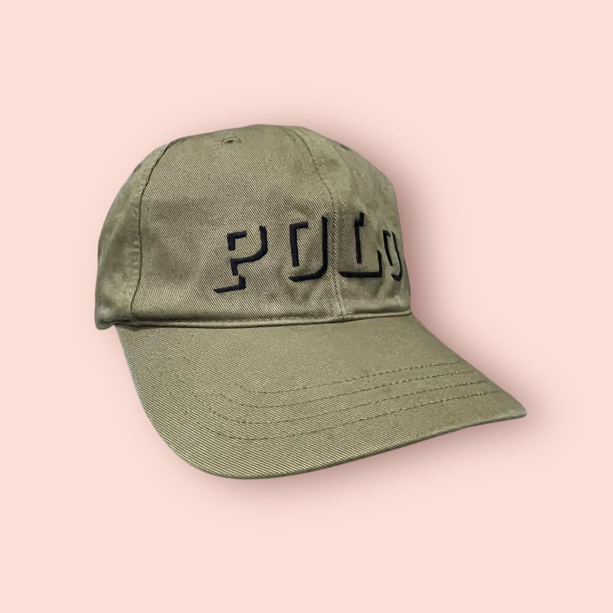 Polo Ralph Lauren VINTAGE POLO BIG EMBROIDERED SPELL OUT STRAPBACK CAP Size ONE SIZE - 7 Thumbnail