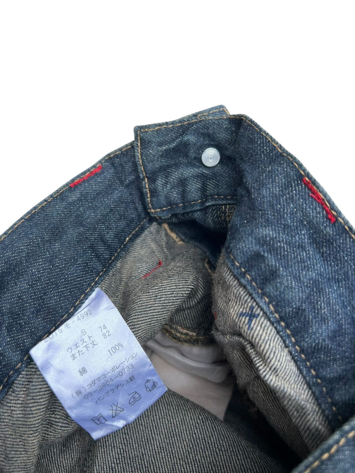Vintage Mud Wash Denim Double Waist Dominate Handcrafted Jeans Size US 30 / EU 46 - 20 Thumbnail