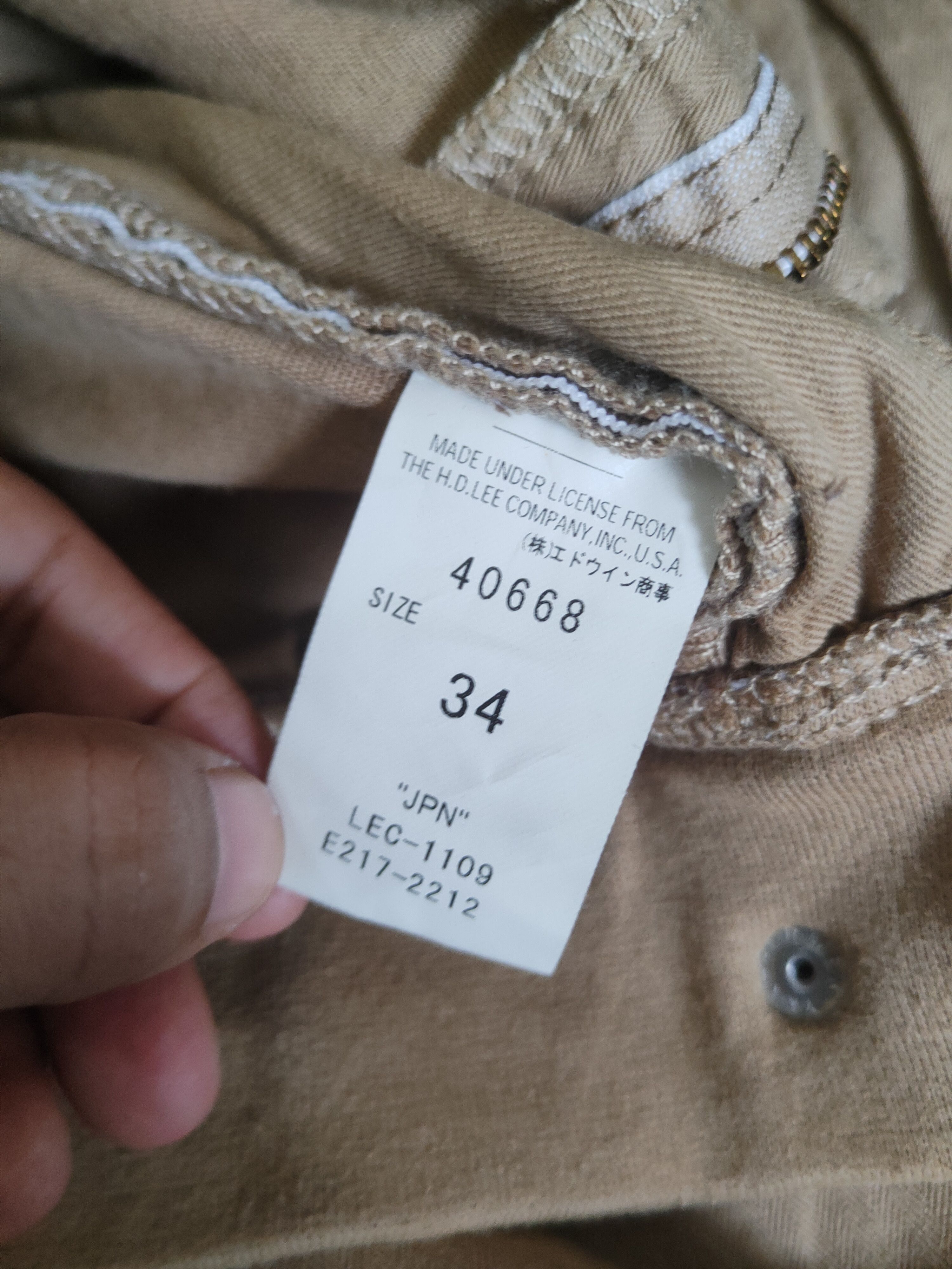 Japanese Brand DL Lee Beige Multipocket Tactical Cargo Pants #1934 Size US 34 / EU 50 - 13 Thumbnail