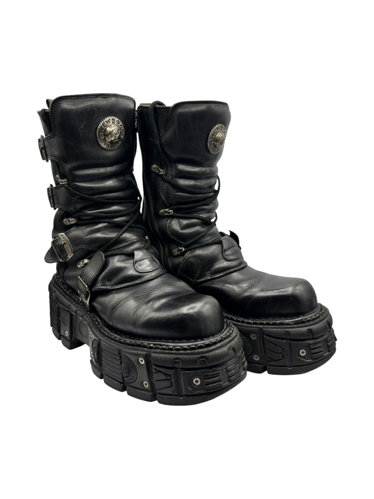 New Rock Vintage Archive New Rocks Platform Boots | Grailed