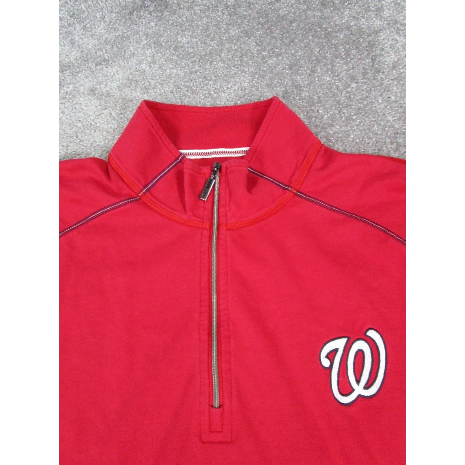 Tommy Bahama VINTAGE Tommy Bahama Island Zone Sweater Mens L Red Cotton Blend Logo Pullover Golf Hiking Walking Mens Size US L / EU 52-54 / 3 - 2 Thumbnail