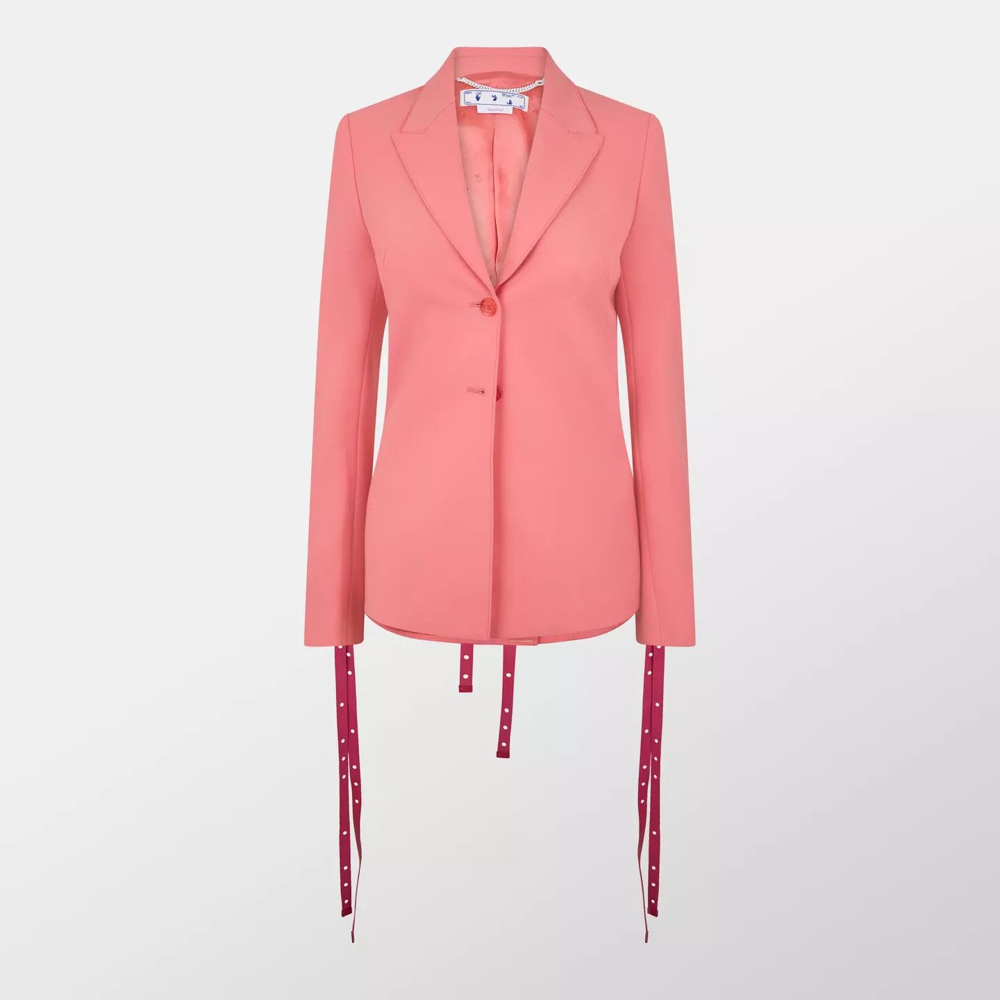Off-White o1y1125 Blazer in Salmon Pink Size S / US 4 / IT 40 - 1 Thumbnail