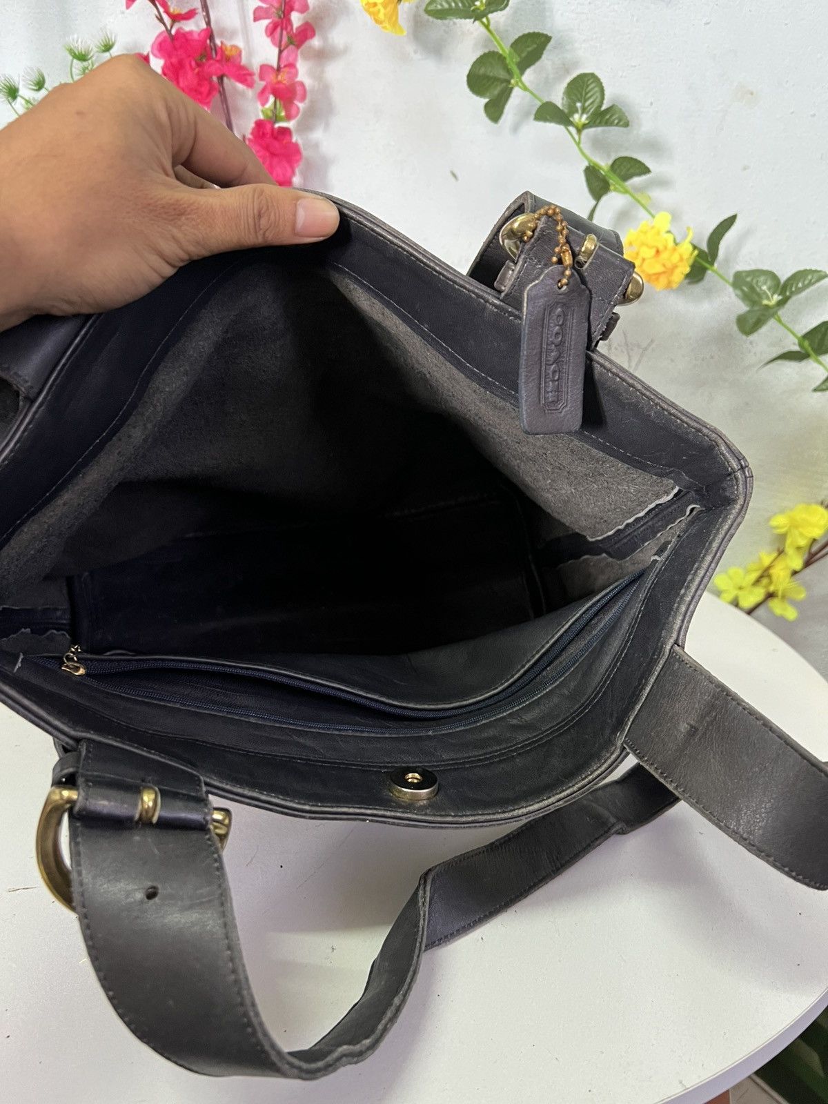 Coach × Vintage Vintage Coach Leather Bag Size ONE SIZE - 6 Thumbnail