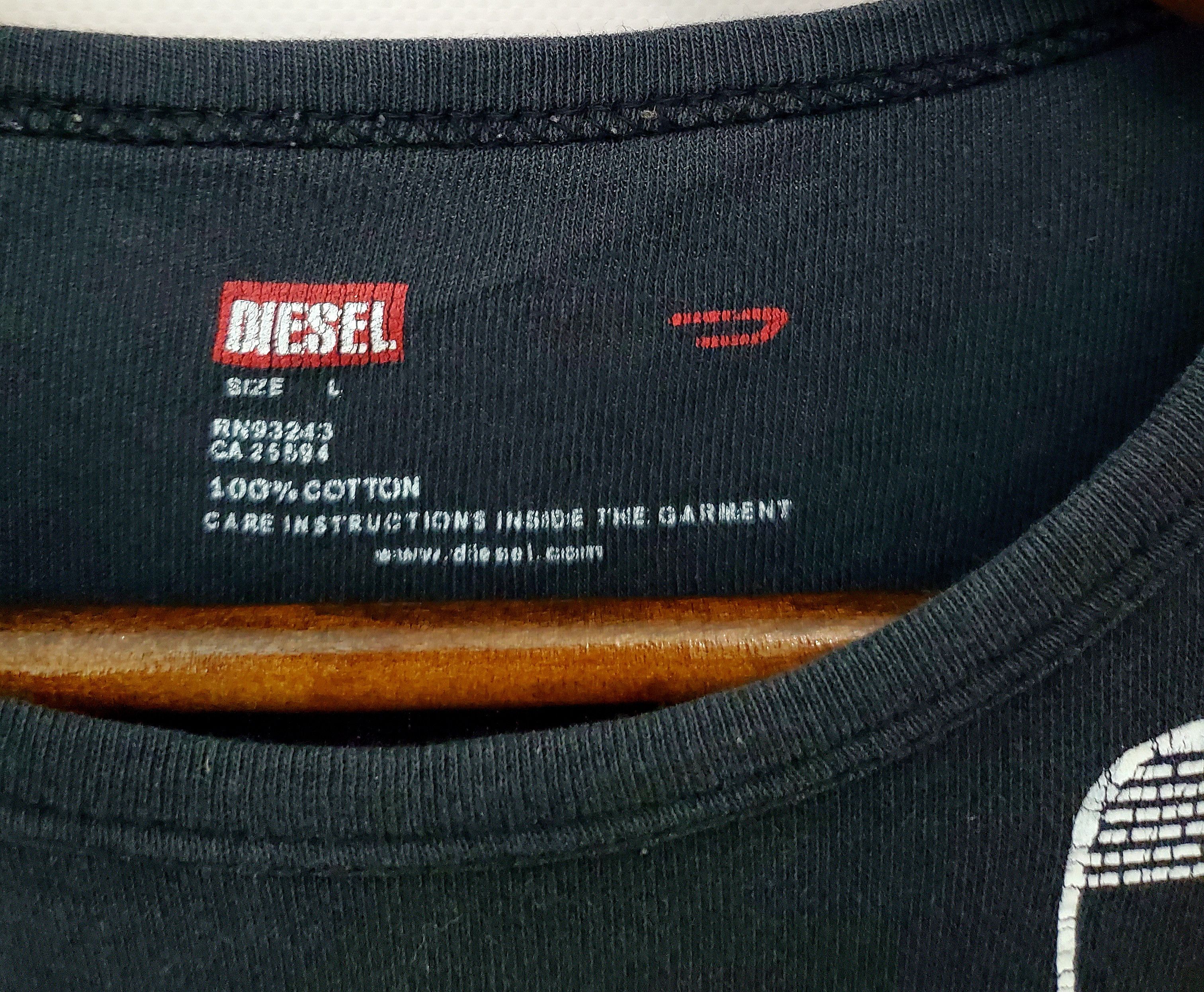 Diesel × Vintage Vintage Y2k Diesel Logo Tee T-Shirt size M Size US M / EU 48-50 / 2 - 3 Thumbnail