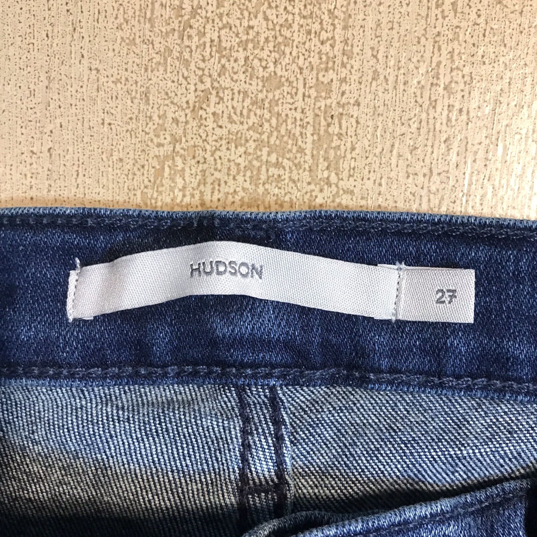 Hudson Hudson Nico Blue Denim Skinny Jeans Stretch Womens 27 X 30 Inseam Distressed Size 27" / US 4 / IT 40 - 3 Thumbnail