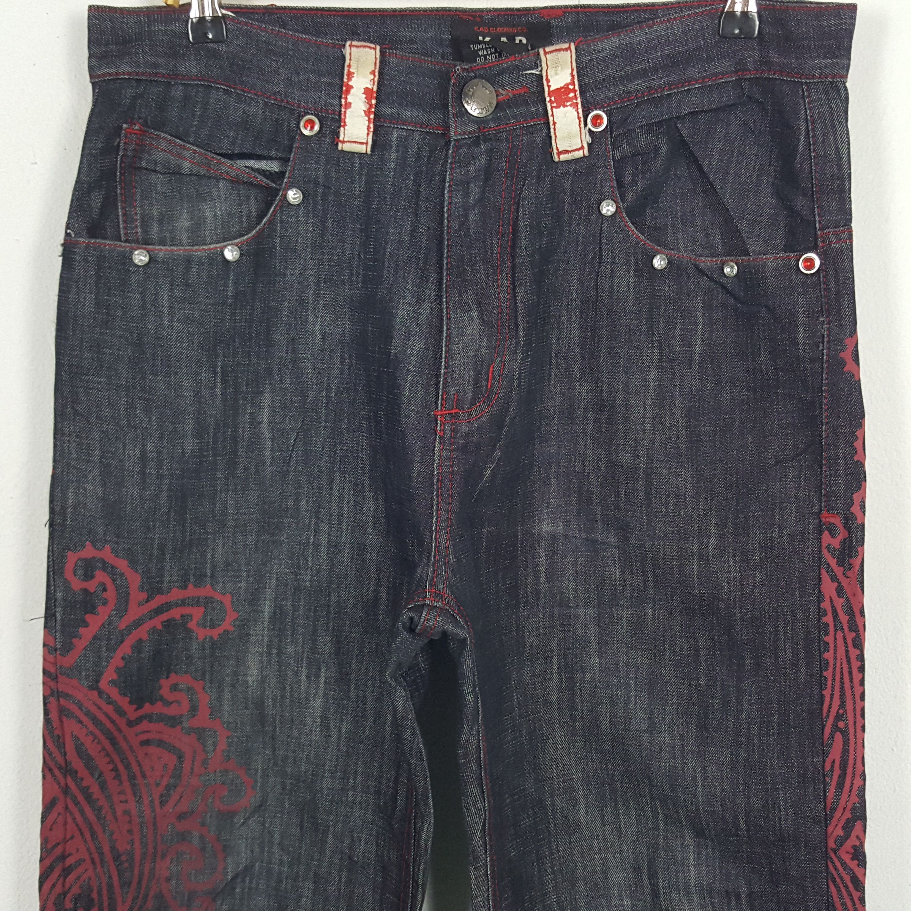 Vintage Vintage K.A.D Designer Denim Jeans Size US 34 / EU 50 - 2 Thumbnail