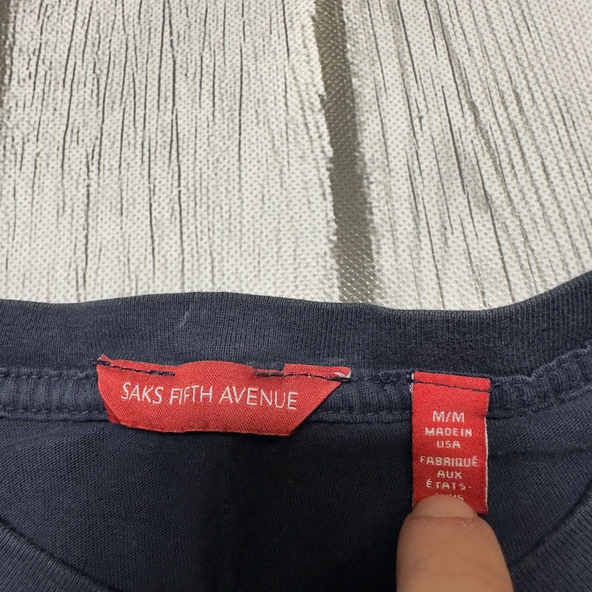 Saks Fifth Avenue Saks Fifth Avenue zipper tee Size US M / EU 48-50 / 2 - 4 Thumbnail