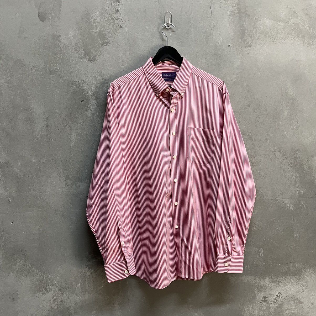 Ralph Lauren Purple Label Ralph Lauren Purple Label Striped Shirt Size US L / EU 52-54 / 3 - 1 Thumbnail