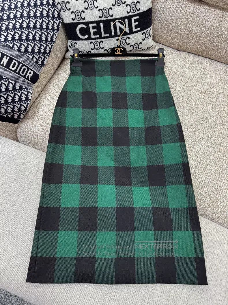 Dior Dior Plaid wool retro half-length skirt Size XS / US 0-2 / IT 36-38 - 4 Thumbnail