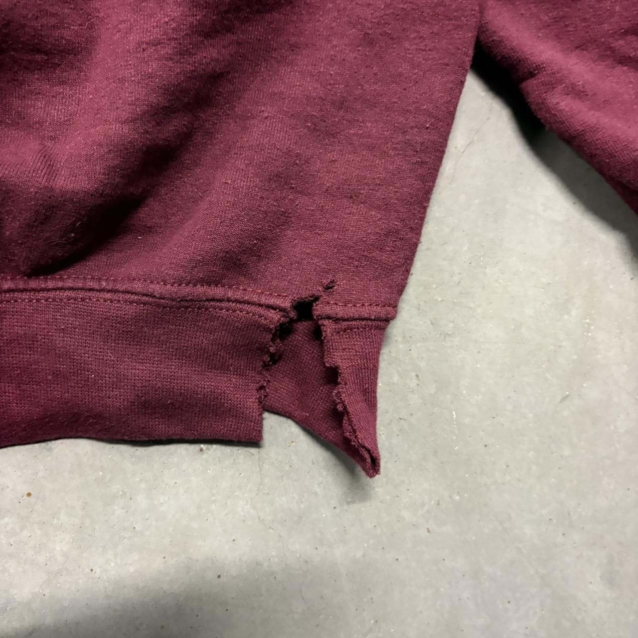 Japanese Brand × Vintage Crazy Vintage Y2K/2000s Harvard University Burgundy College Essential Hoodie! Size US M / EU 48-50 / 2 - 5 Thumbnail