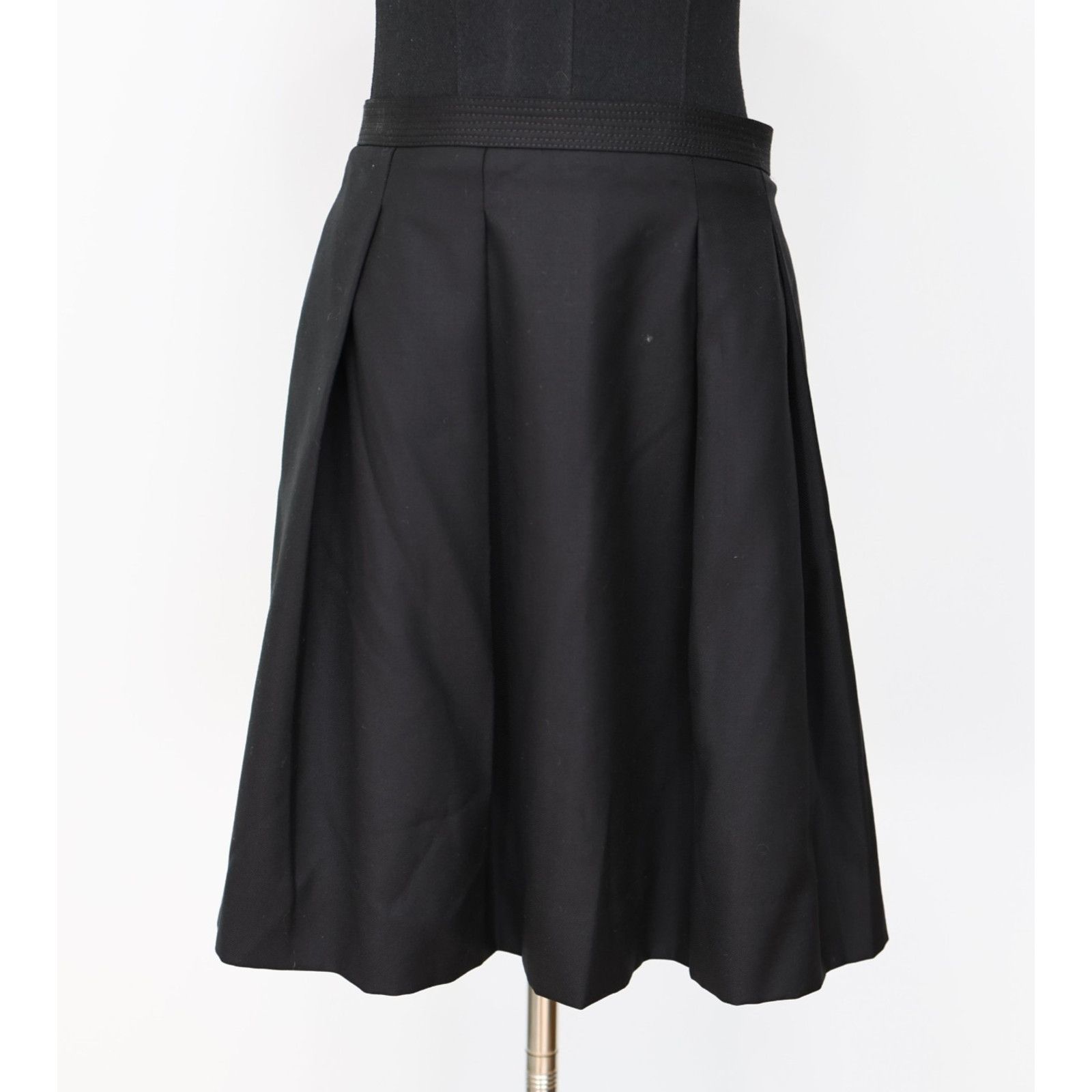 J.Crew NWT J. CREW Black Casual A Line Petite Midi Skirt Size 10P Size 32" / US 10 / IT 46 - 2 Thumbnail