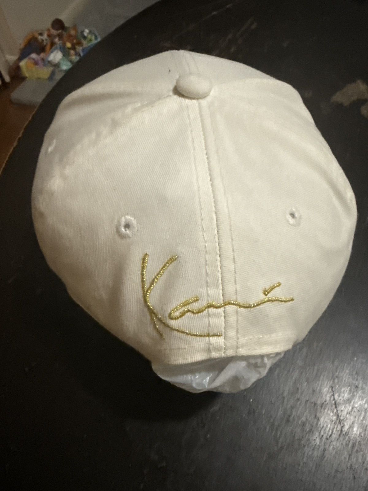 Karl Kani Vintage 90s White Karl Kani SnapBack Hat Size 36 - 5 Thumbnail