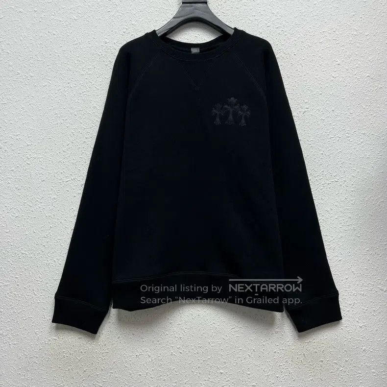 Chrome Hearts CHROME HEARTS Size L Black three-cross embroidered sweater Size US L / EU 52-54 / 3 - 1 Thumbnail
