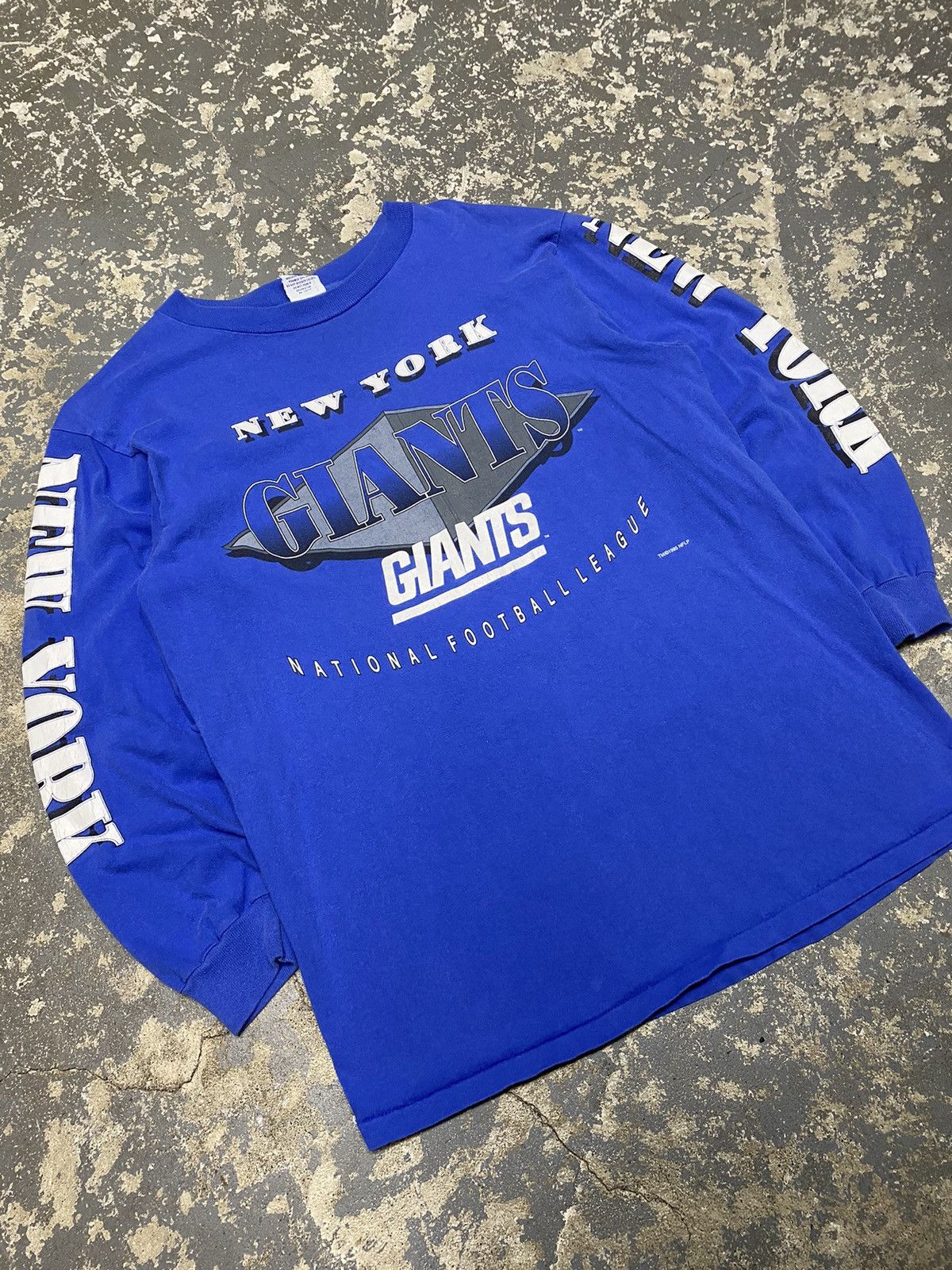 Giant × Vintage Vintage New York Giants True Fan NFL Long Sleeve Tshirt 1995 Size US L / EU 52-54 / 3 - 5 Thumbnail