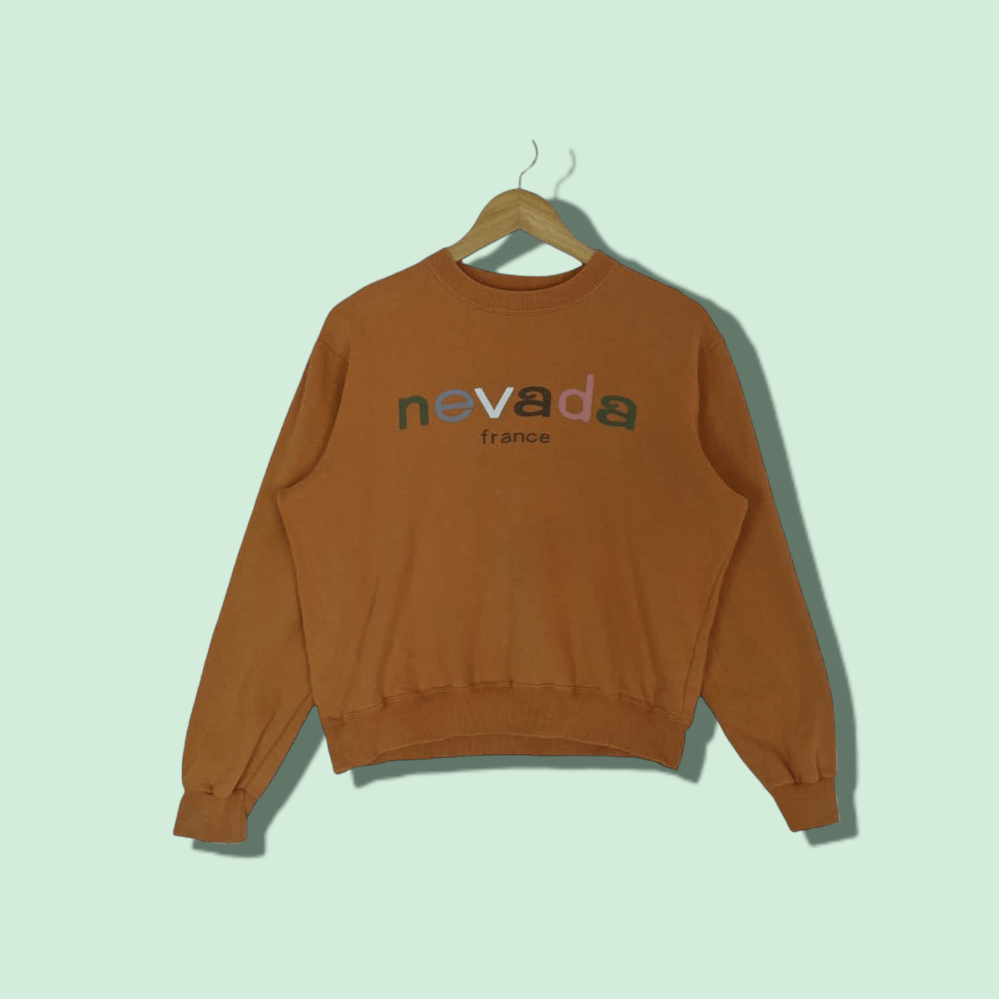 Japanese Brand NEVADA France Spell Out Jumper Sweatshirt Size S / US 4 / IT 40 - 1 Thumbnail