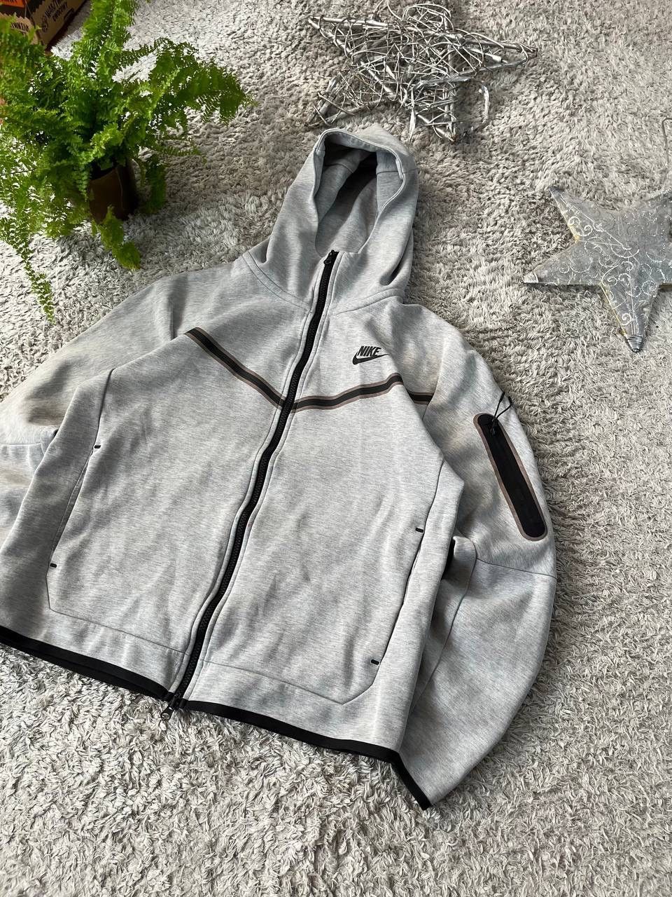 Nike × Vintage Nike Zip-Hoodie Tech-Fleece Streetwear Drill Logo Swoosh Size US M / EU 48-50 / 2 - 2 Thumbnail
