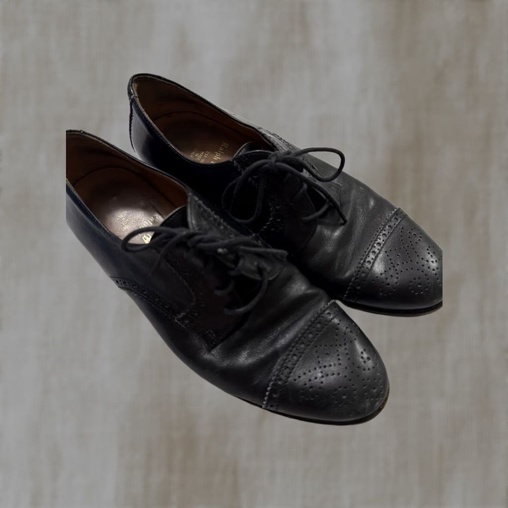 Polo Ralph Lauren Polo Ralph Lauren Cap-Toe Brogue Shoes Oxford Leather Brown Men's Dress Shoes Cap-Toe Brogue Italy Made in Italy Leather Upper Lined Logo D Ocean? Size US M / EU 48-50 / 2 - 1 Thumbnail