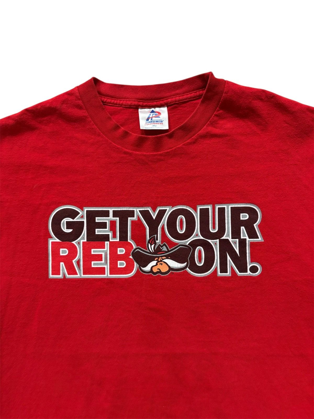 Vintage 90’s UNLV Rebels Get Your Reb’ On Vintage Tee Shirt Size US XL / EU 56 / 4 - 1 Thumbnail
