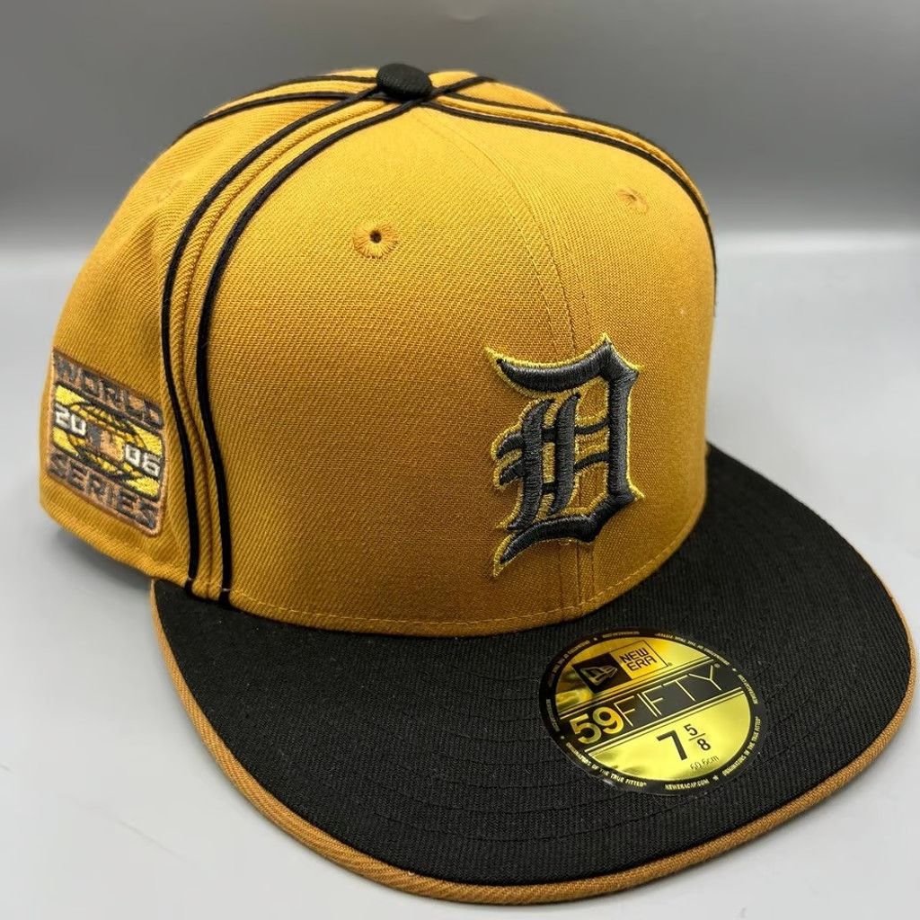 New Era Detroit Tigers Hat Men 7 5/8 Brown World Series Fitted Cap Size ONE SIZE - 1 Thumbnail