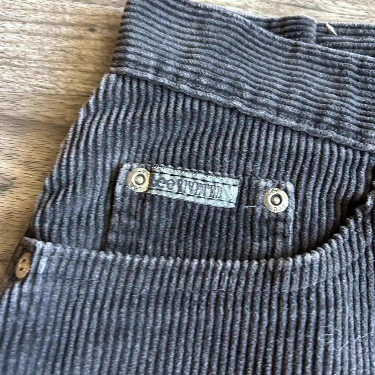 Lee 90s Vintage Riveted By Lee Tapered Brown Corduroy Pants Size 30" / US 8 / IT 44 - 3 Thumbnail