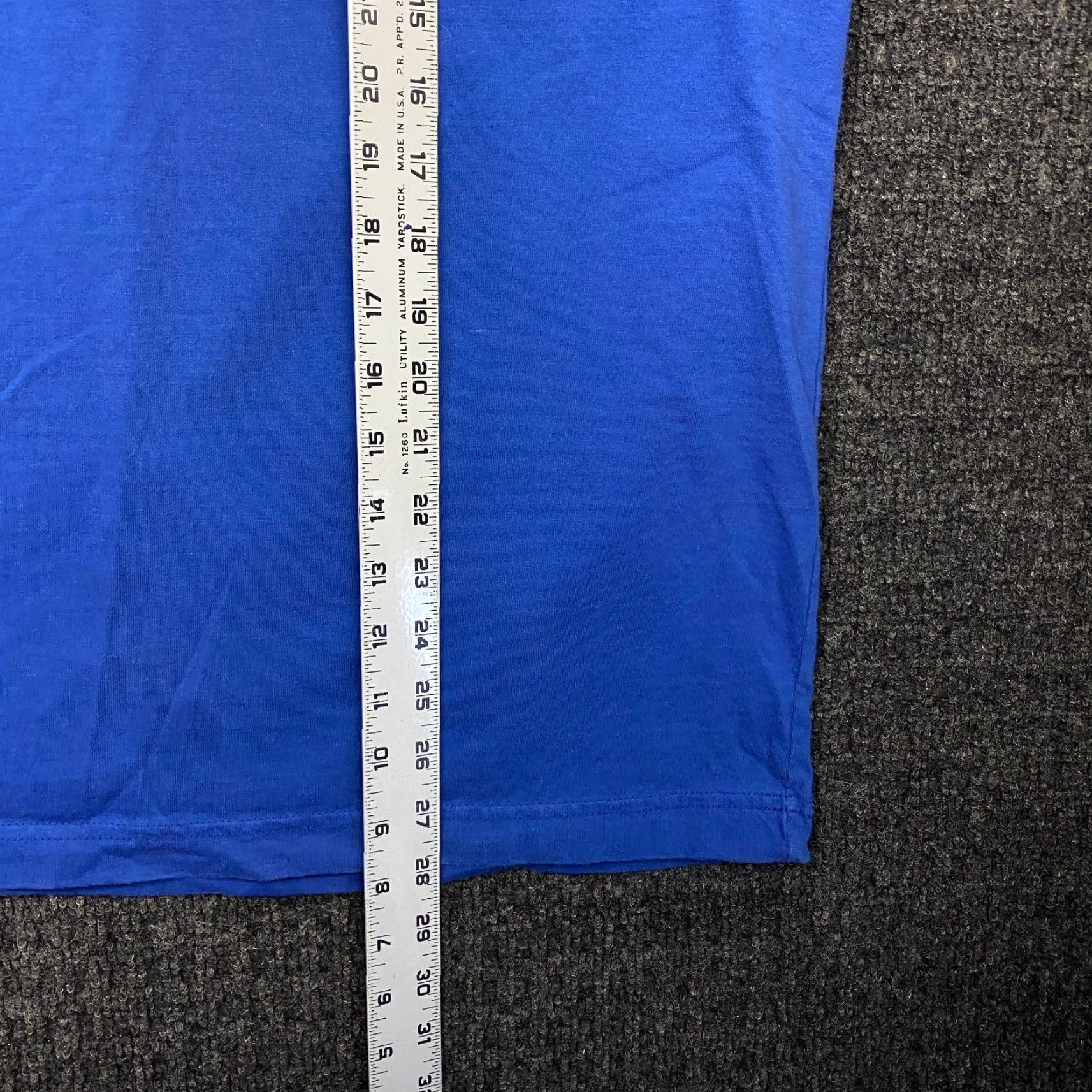 Vintage VINTAGE One Way Blues T Shirt Unisex Adults Heavyweight Short Sleeve Crew Neck Embroidered Blue Large N/A Size US L / EU 52-54 / 3 - 6 Thumbnail