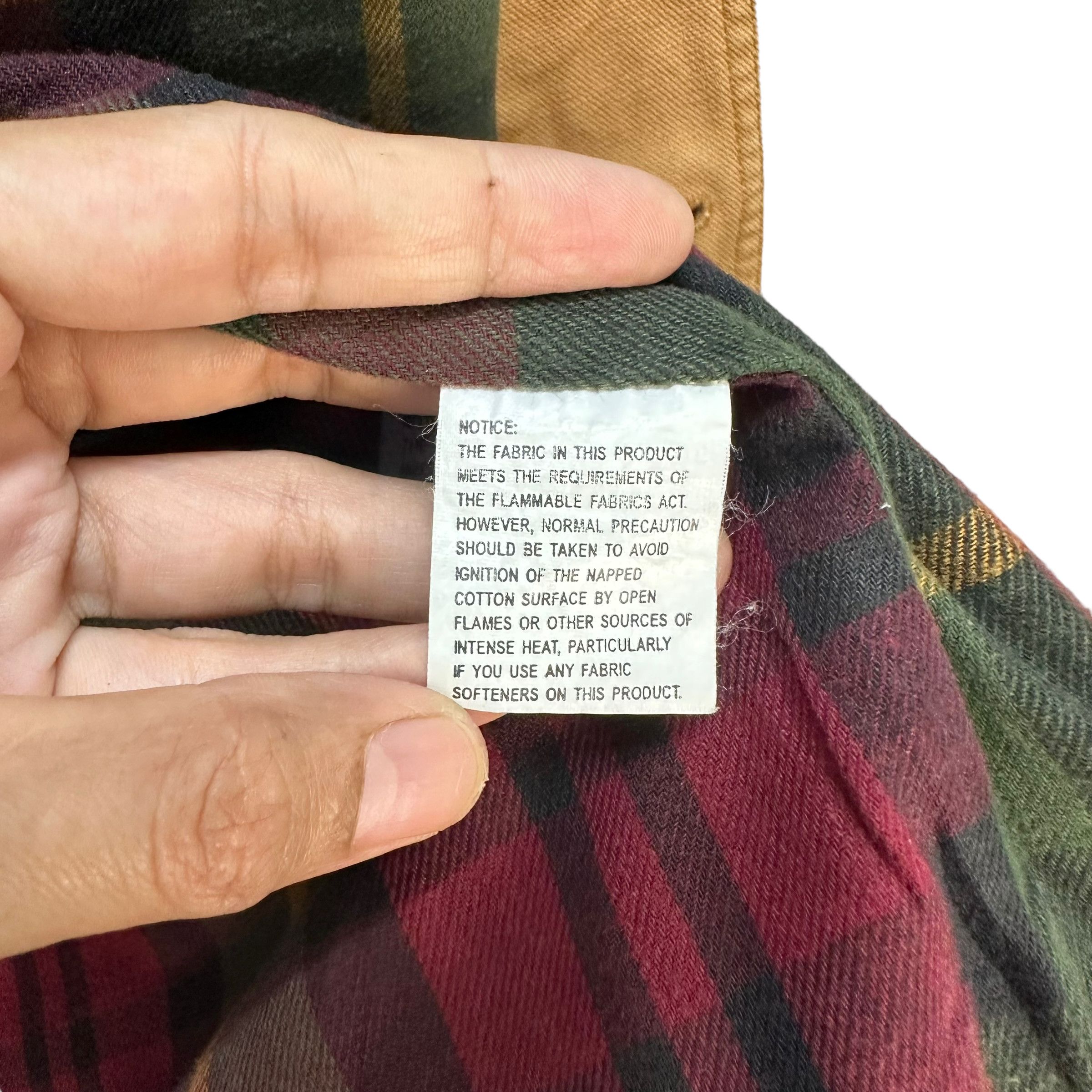 L.L. Bean VINTAGE 90's LL BEAN TARTAN LINED CHORE JACKET #7684-164 Size US L / EU 52-54 / 3 - 12 Thumbnail