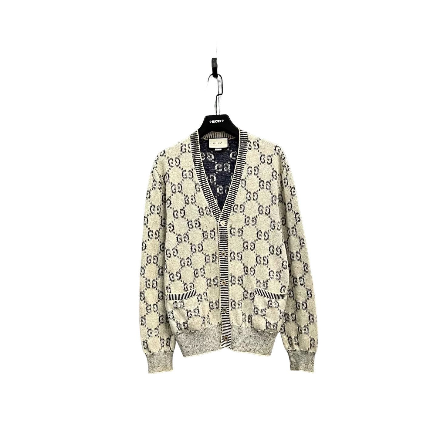 Gucci Gucci GG Monogram Cotton Knit Cardigan S Size US S / EU 44-46 / 1 - 1 Thumbnail