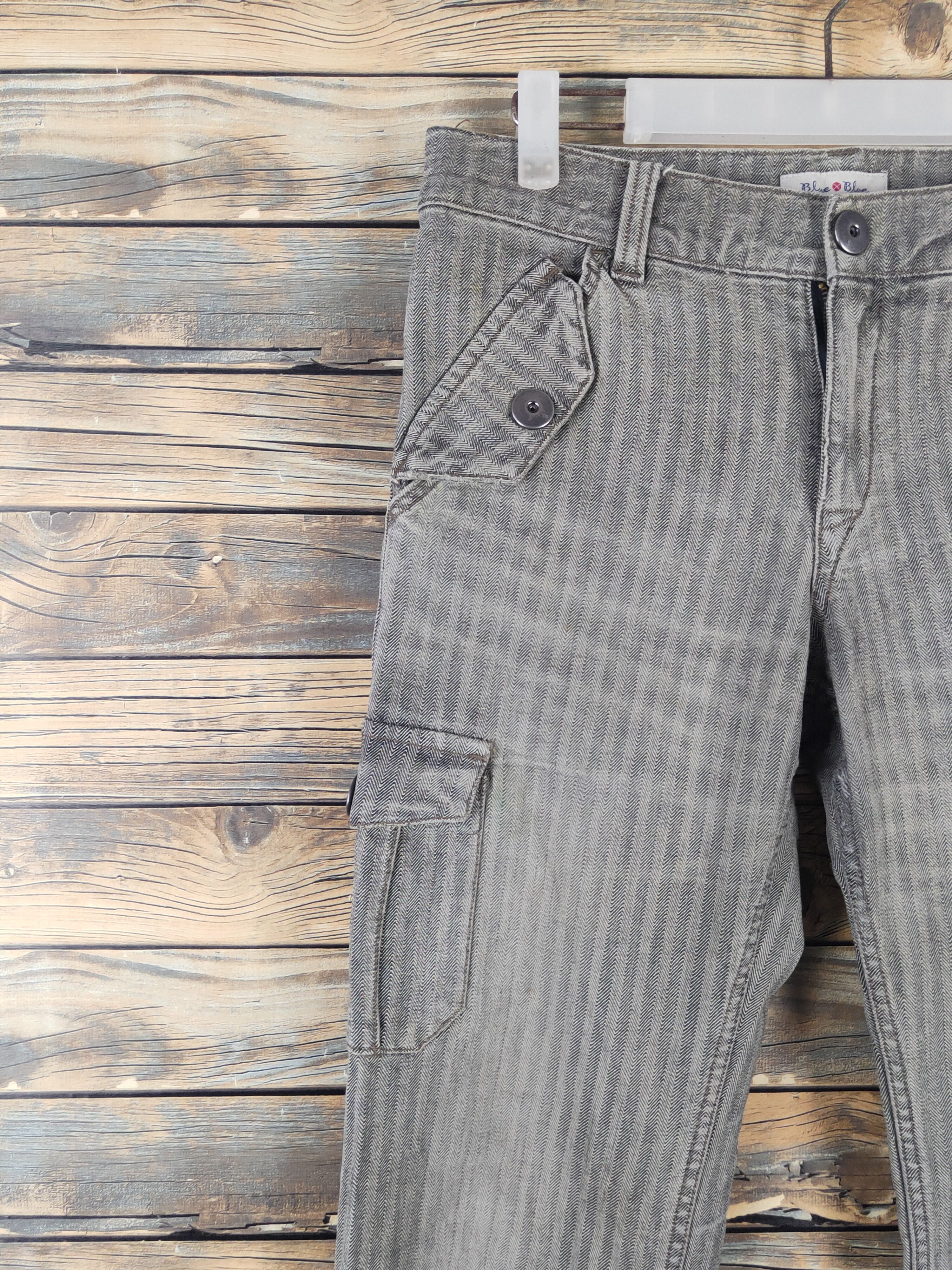 Blue Blue Japan DL Blue by Blue Black White Multipocket Cargo Pants #W1883 Size US 29 - 3 Thumbnail