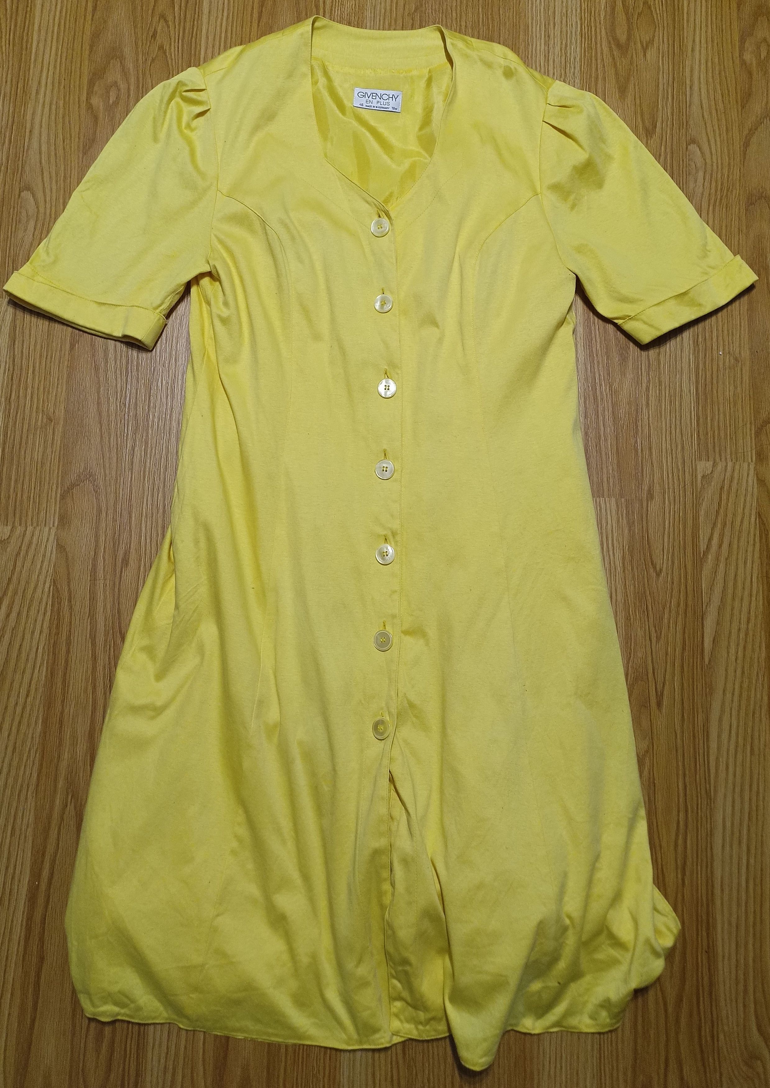 Givenchy × Vintage GIVENCHY En Plus 80’s Yellow Overall Dress Size EU 46/18W Size XL / US 12-14 / IT 48-50 - 7 Thumbnail