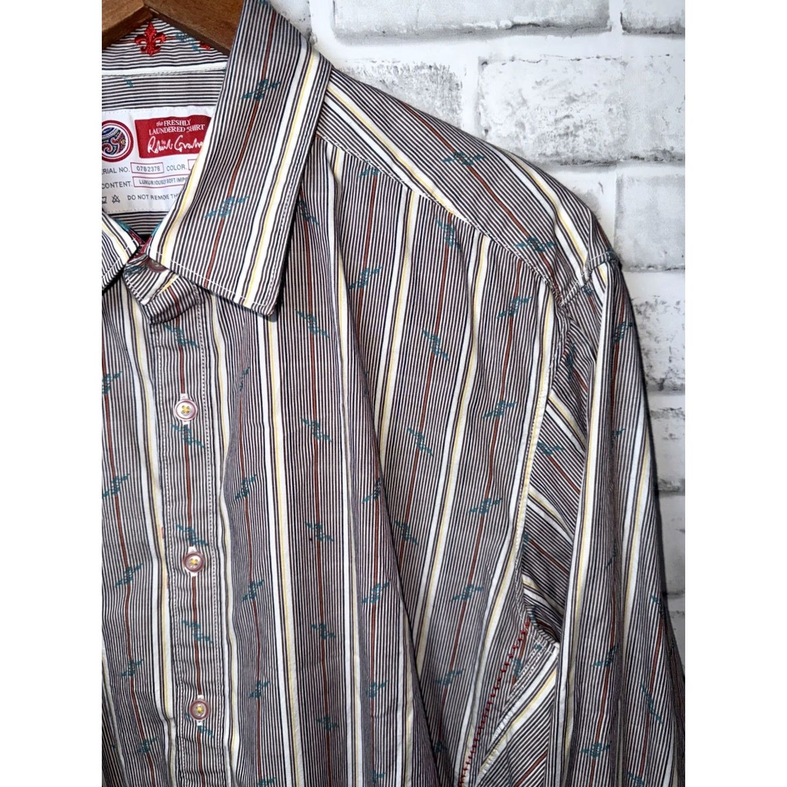 Robert Graham Robert Graham Multi Color White Freshly Laundered Button Up Shirt Men L Size US L / EU 52-54 / 3 - 3 Thumbnail
