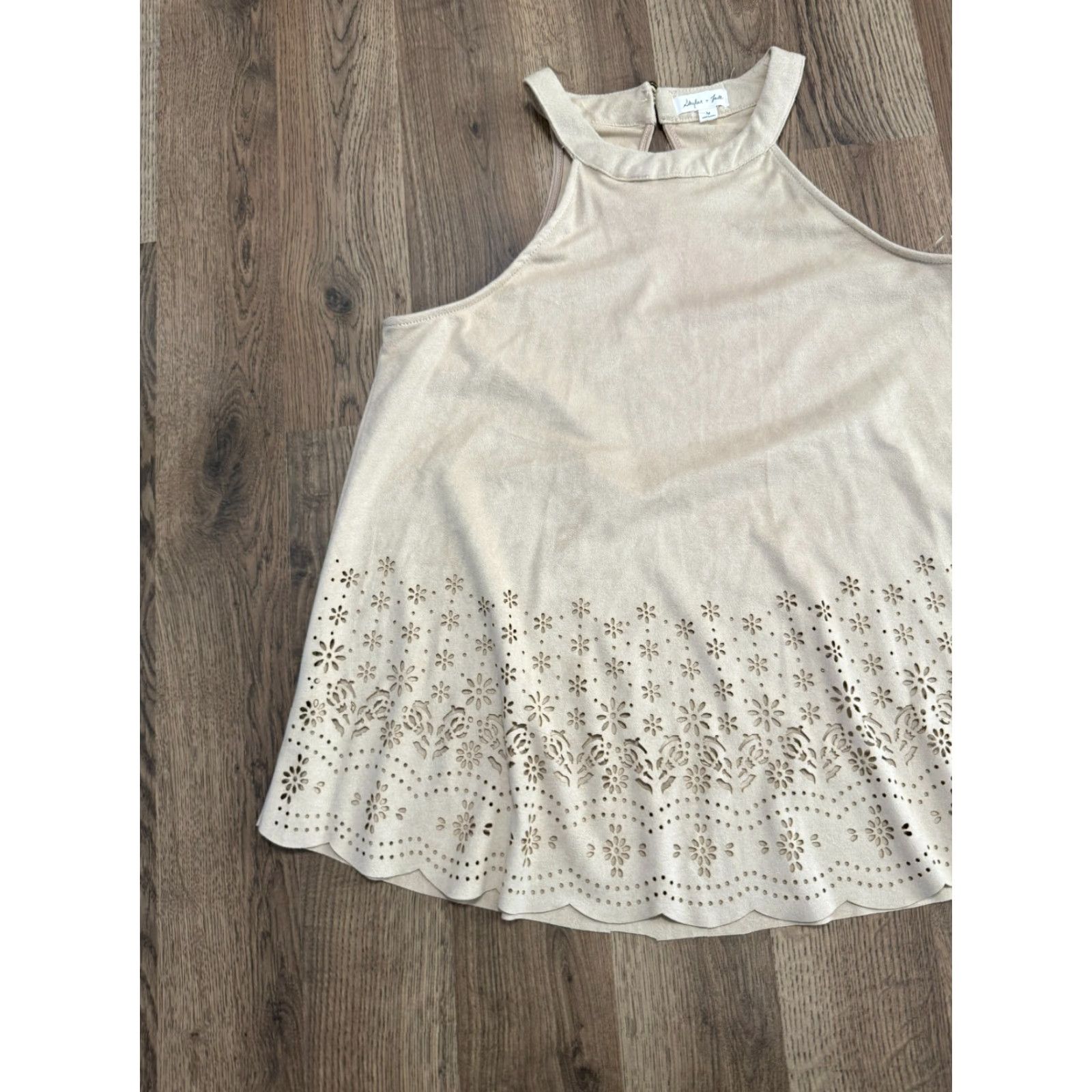 Velvet Skylar & Fade Tank Women Medium Brown Velvet Floral Stamp NWT Size M / US 6-8 / IT 42-44 - 4 Thumbnail