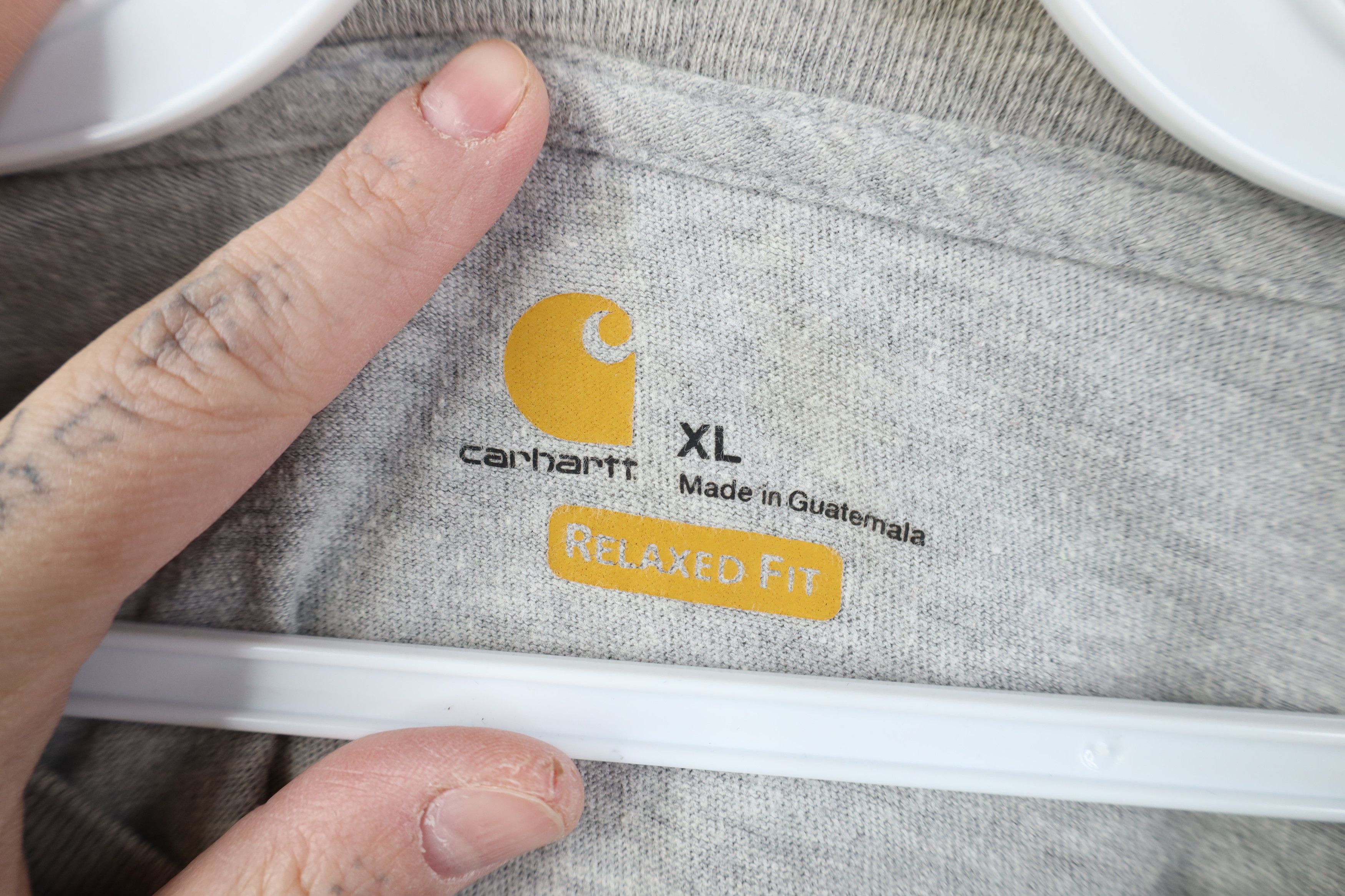 Carhartt Vintage Y2K Carhartt Spell Long Sleeve T-Shirt Heather Gray Size US XL / EU 56 / 4 - 9 Thumbnail
