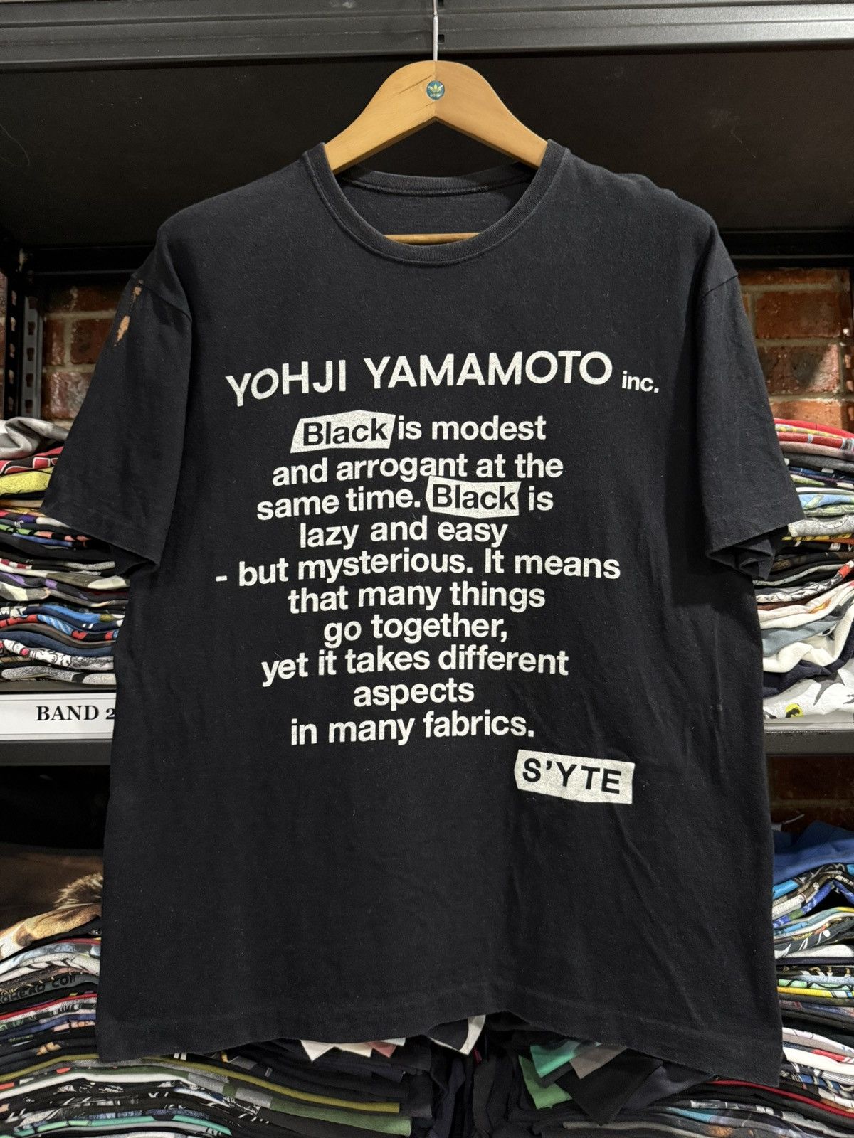 Vintage Thrashed Vintage Yohji Yamamoto S’YTE Sun Faded Tee Size US M / EU 48-50 / 2 - 1 Thumbnail