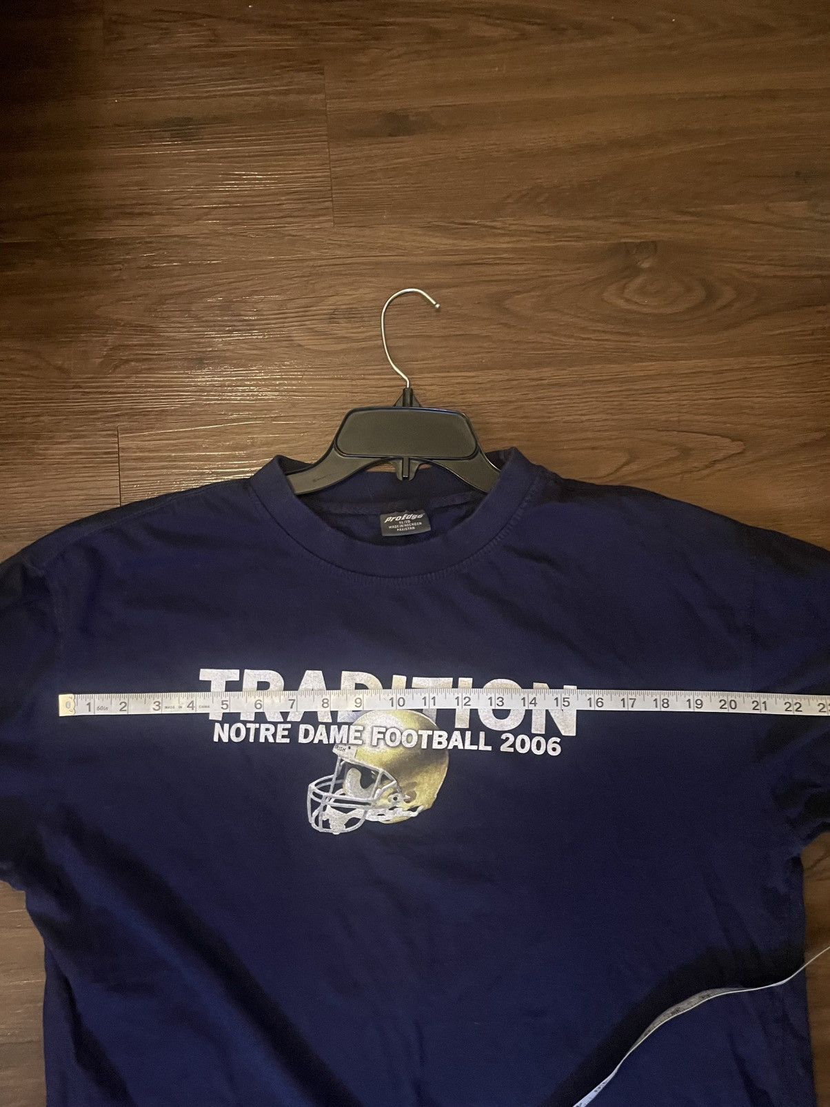 Pro Edge × Vintage VINTAGE Notre Dame Shirt Adult XL Blue NCAA Football Size US XL / EU 56 / 4 - 8 Thumbnail