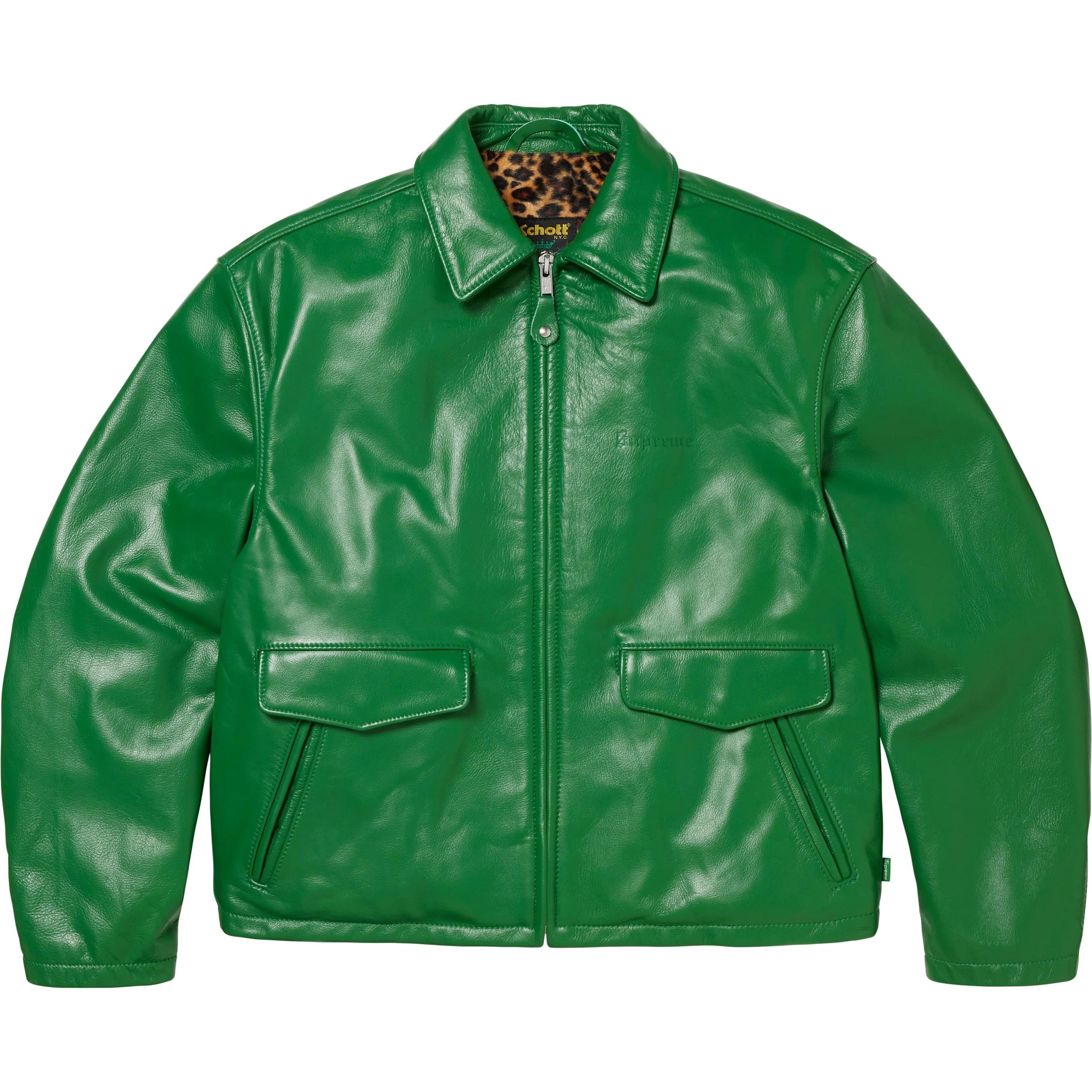 Schott × Supreme Supreme Schott Leather Racer Jacket | Grailed