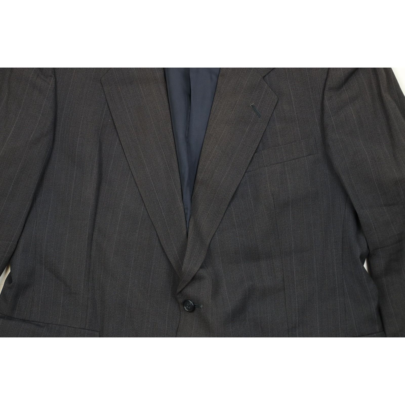 Vintage Vintage 90s Streetwear Distressed 2 Piece Suit Wedding Suit Size 44R - 4 Thumbnail