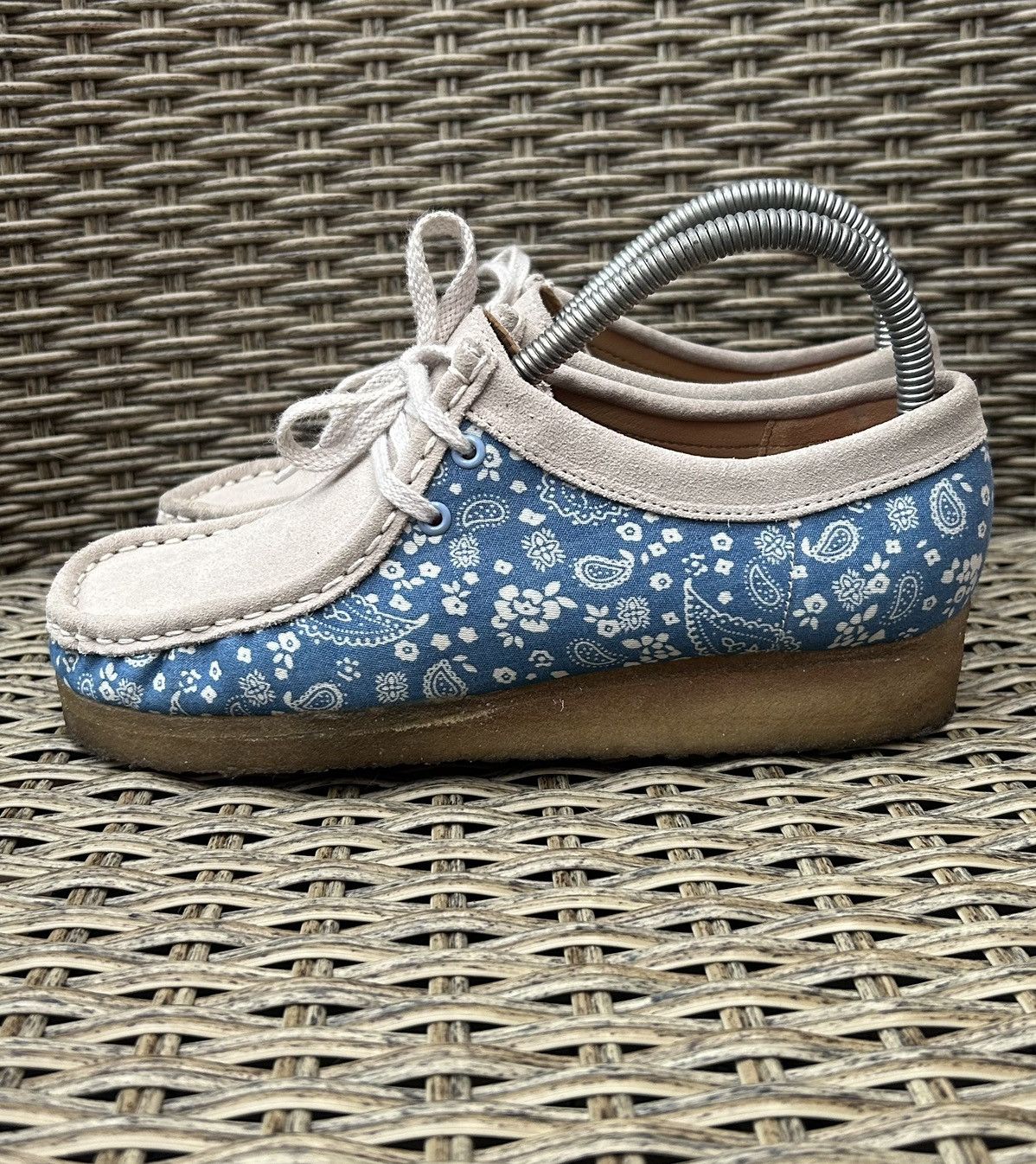 Clarks Clarks Wallabee Paisley Print Suede Moccasin Flats Womens Size US 7 / IT 37 - 1 Thumbnail